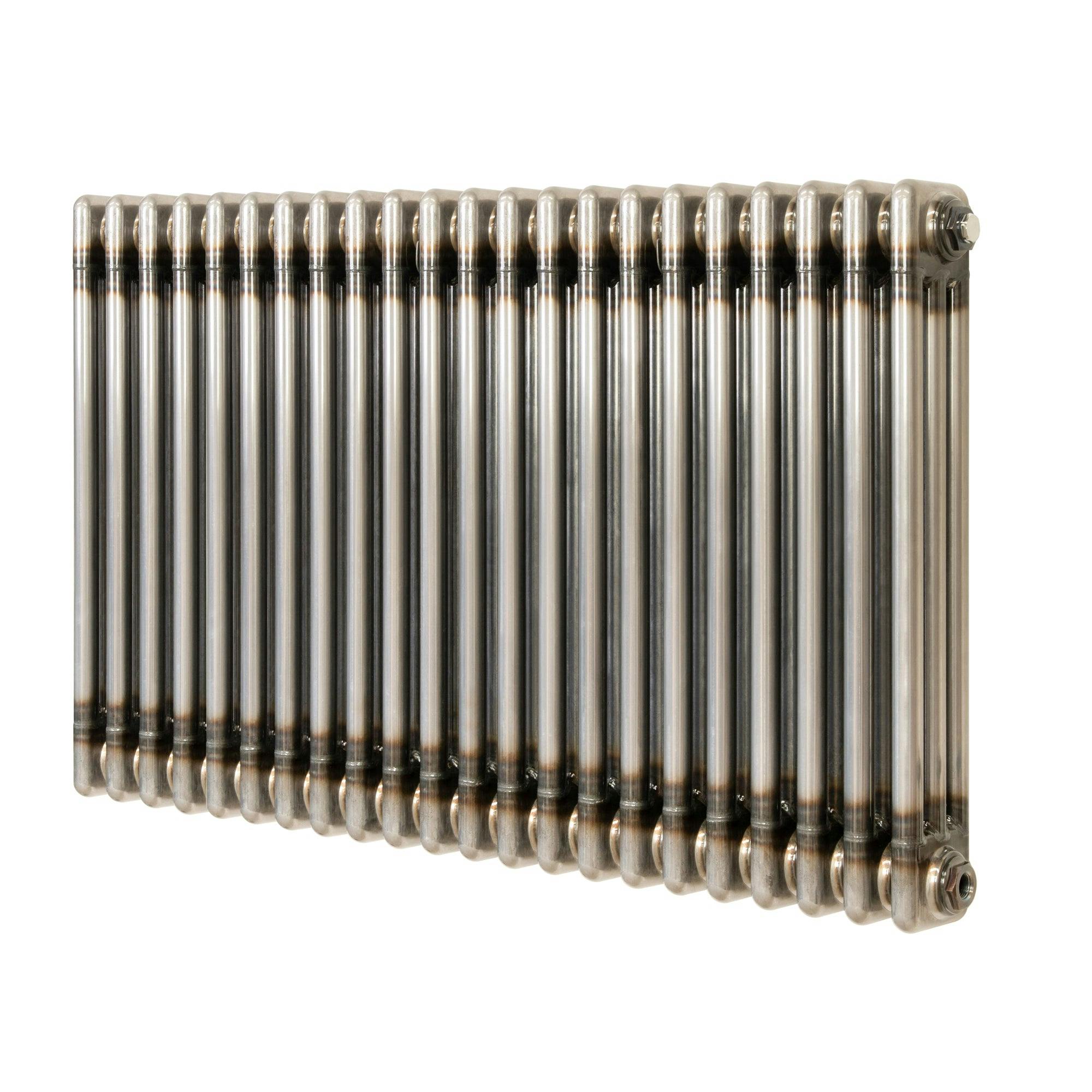 Monstershop Traditional 3 Column Radiator - 600 X 1010Mm - Raw Metal