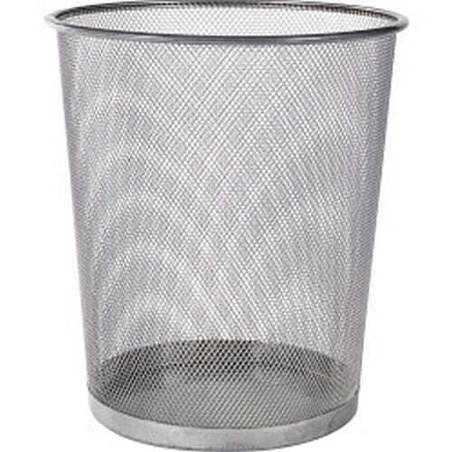 Supahome Silver Mesh Paper Bin - One Size - 100% Mixed