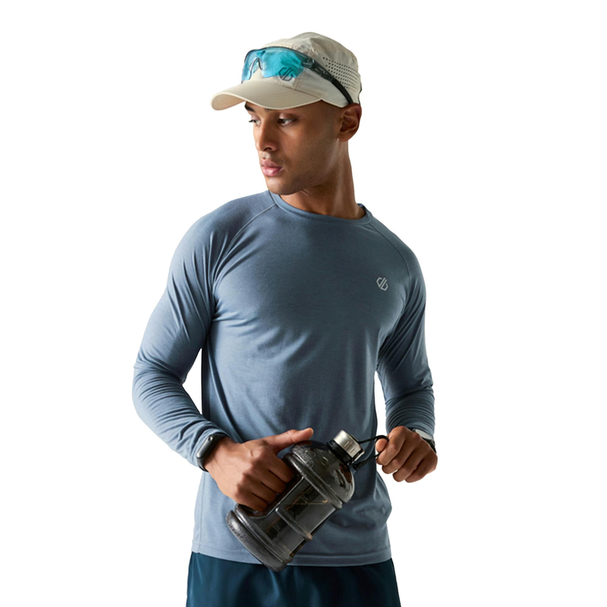 Dare 2B Men's Agile Long-Sleeved T-Shirt - Mercury - Mercury - S