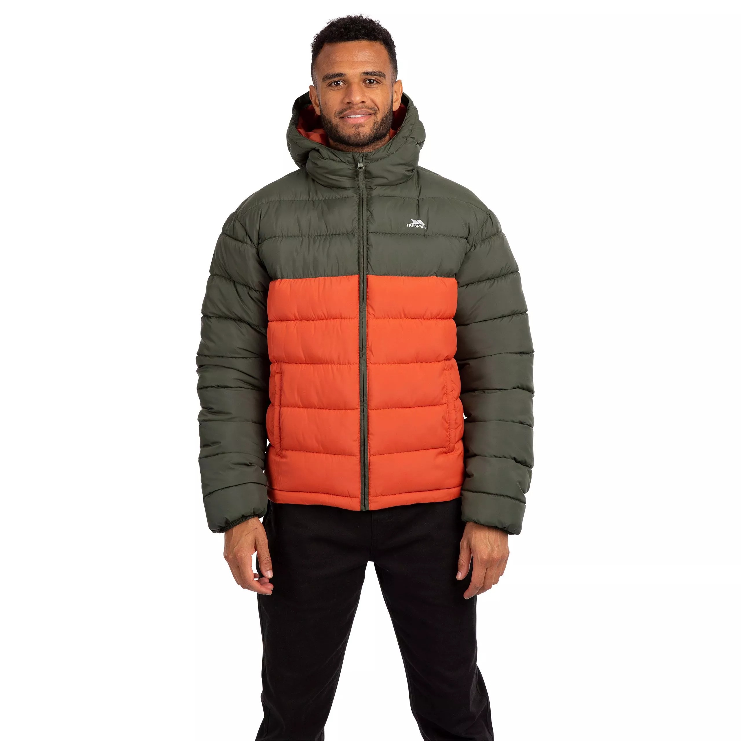 Trespass Men's Oskar Padded Water Resistant Jacket - Ivy - Ivy - Medium