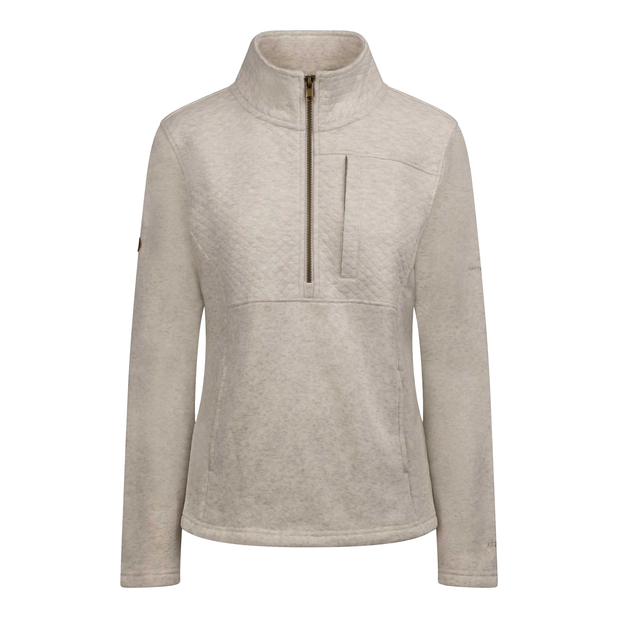 Trespass Women's Cream Hoxie Marl Fleece Top - S - Marl