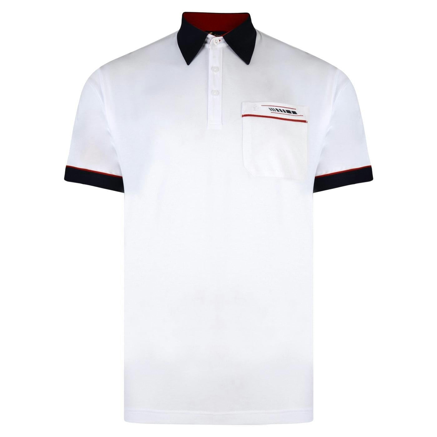 Gabicci Men's White G00x62 Polo Shirt Classic - Xl
