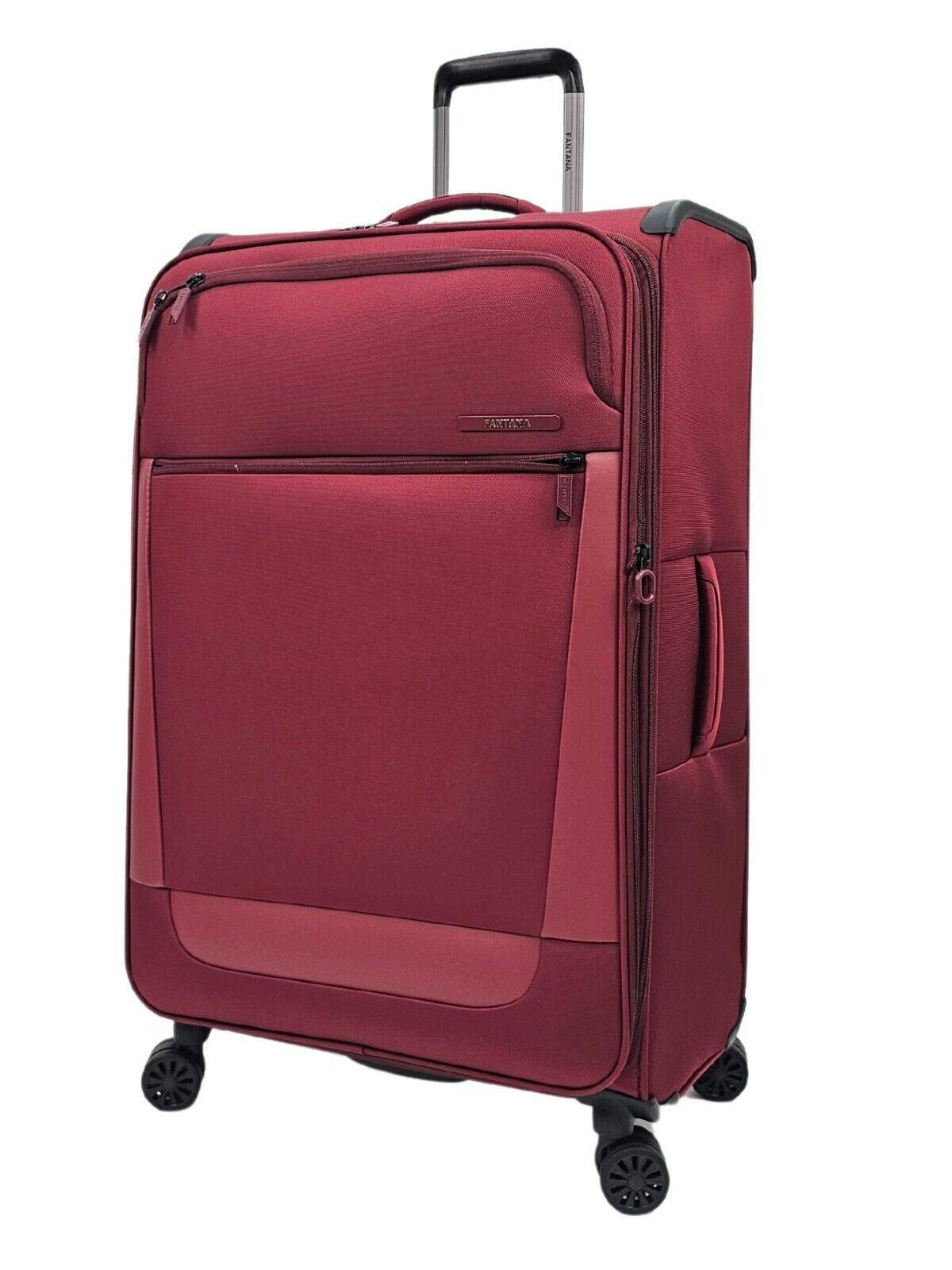 Eagle Luggage Burgundy Lightweight 4 Wheel Luggage Suitcase - Large