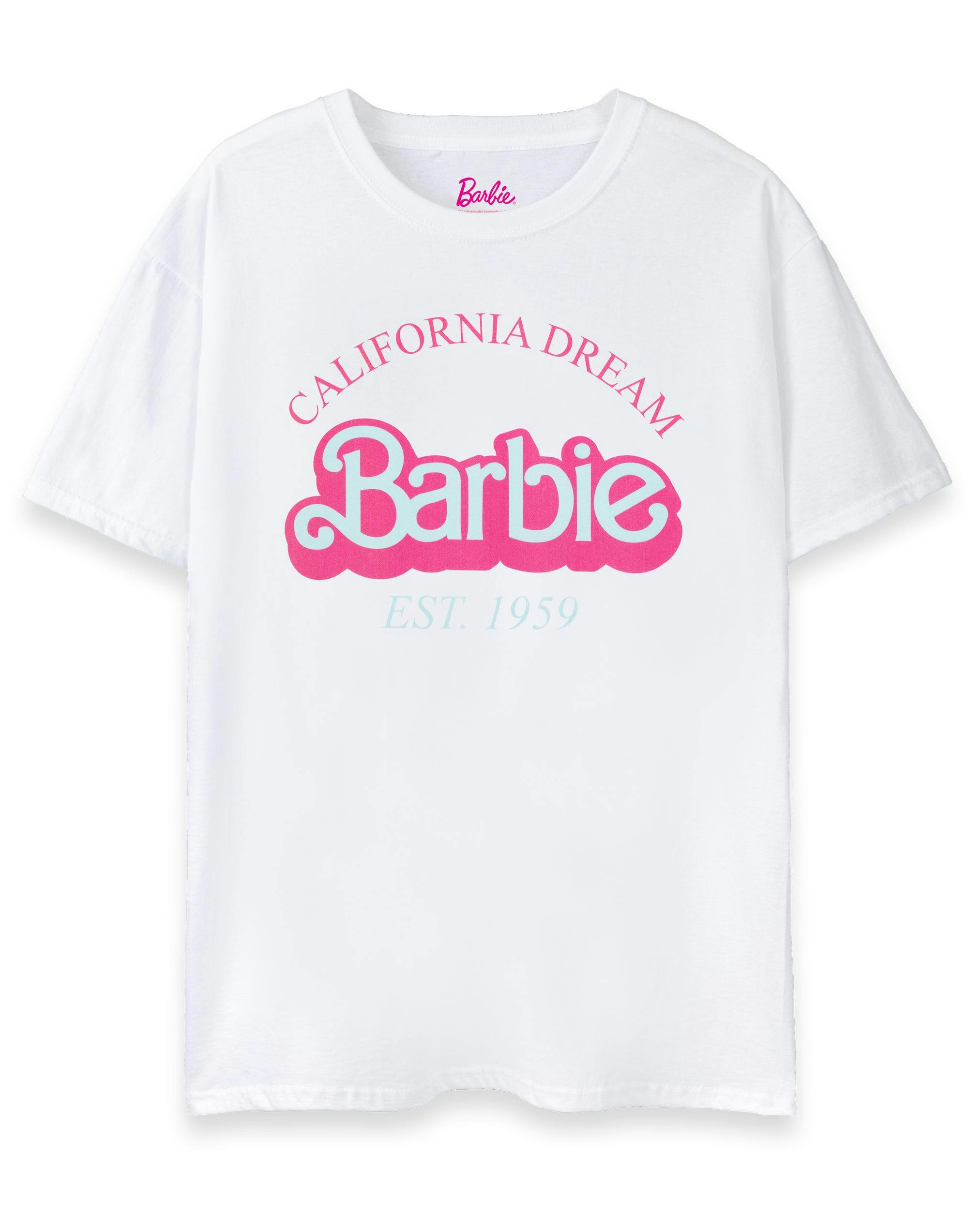 Vanilla Underground Women's White Barbie California Dream Short Sleeved T-Shirt - Medium