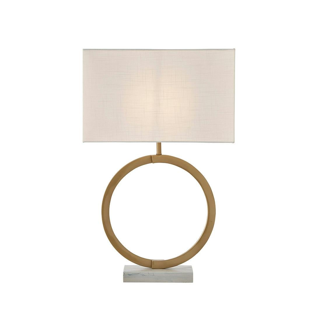 Pagazzi Lighting Gold Orbis Ring Metallic Table Lamp
