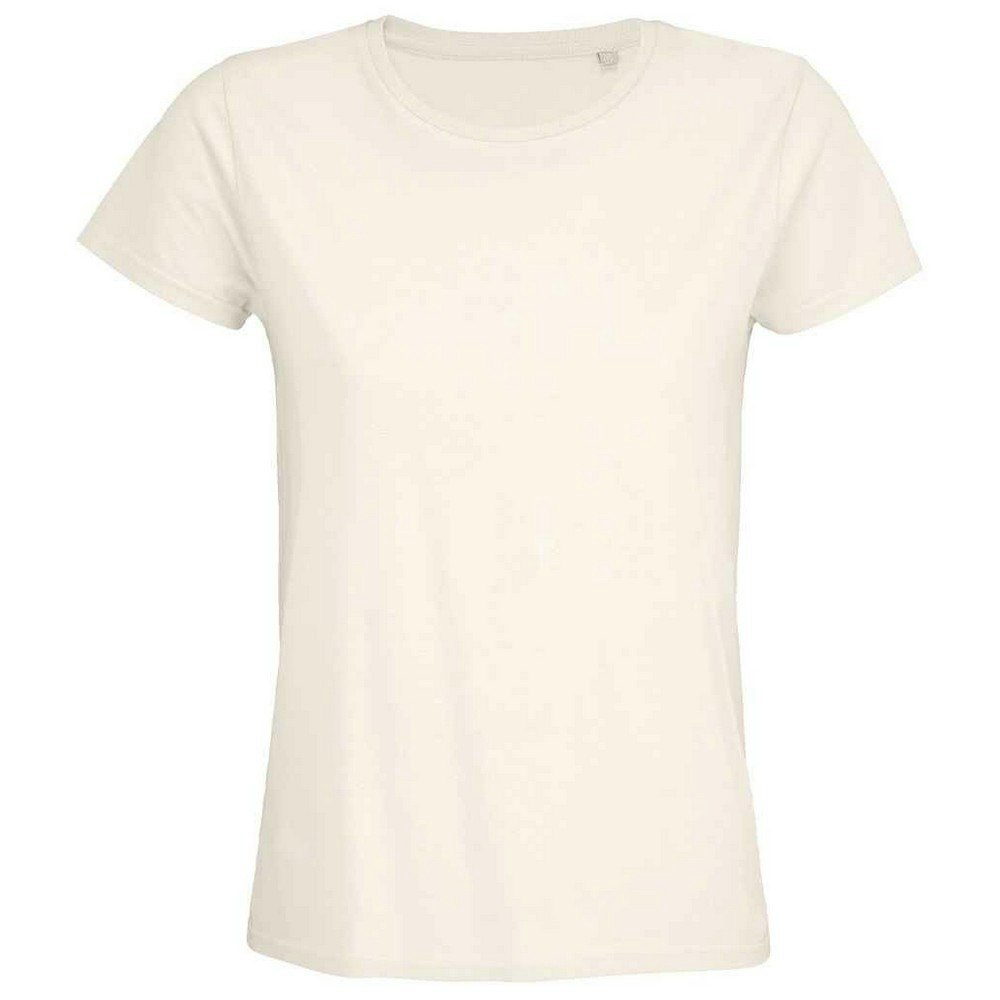 SOLS Womens/Ladies Pioneer Organic T-Shirt (Off White) Cotton - Size Medium - Image 2