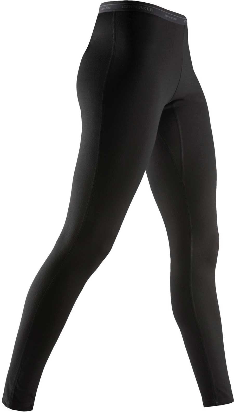 Icebreaker Women's Black Merino 260 Tech Leggings {Ic-104392} - Large