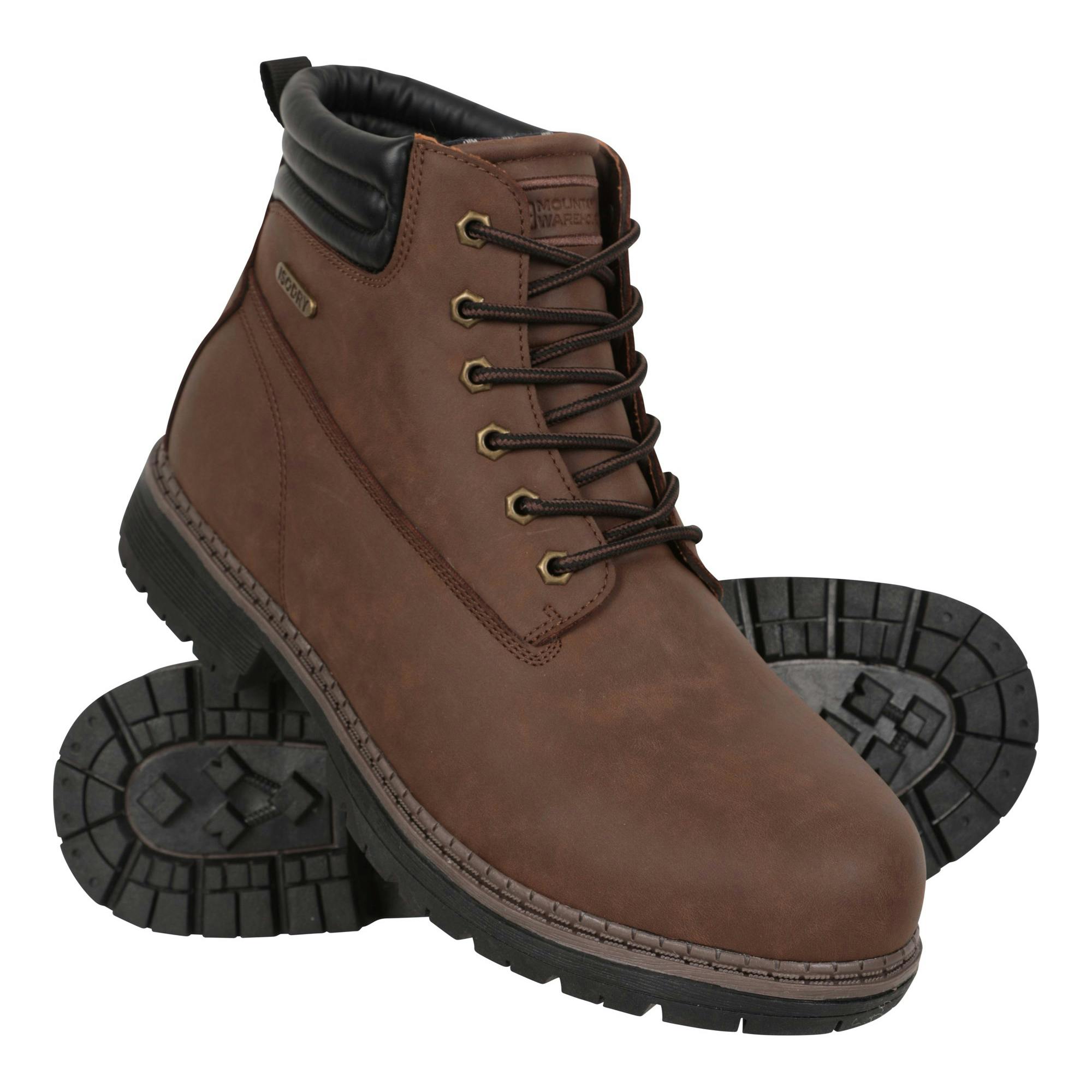 Mountain Warehouse Men's Dark/Brown Gorge Waterproof Boots - 10 Uk - 80% Pu/10% Rubber/10% Tpr