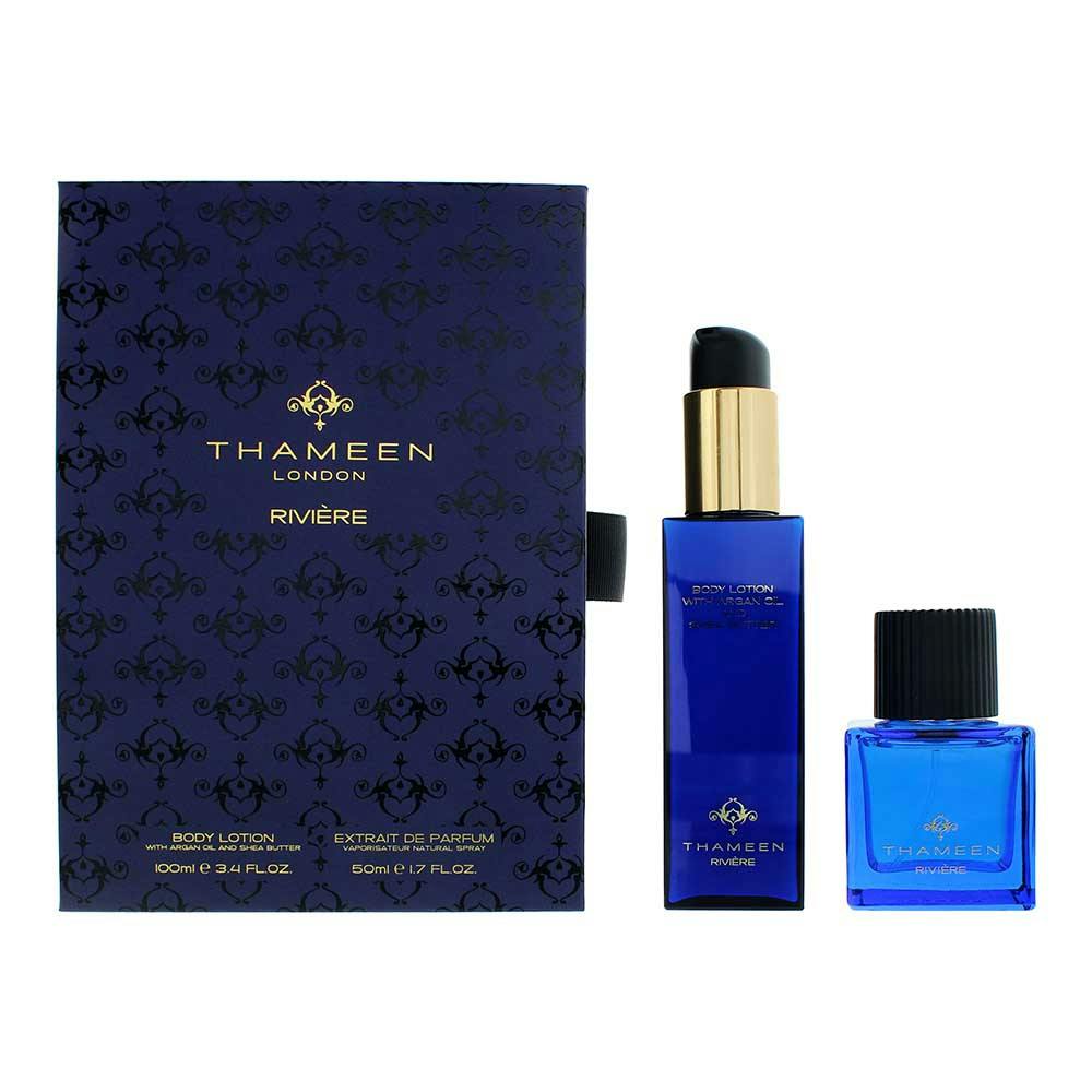 Thameen Riviere Riviere 2 Piece Gift Set: Extrait De Parfum 50Ml - Body Lotion 100Ml