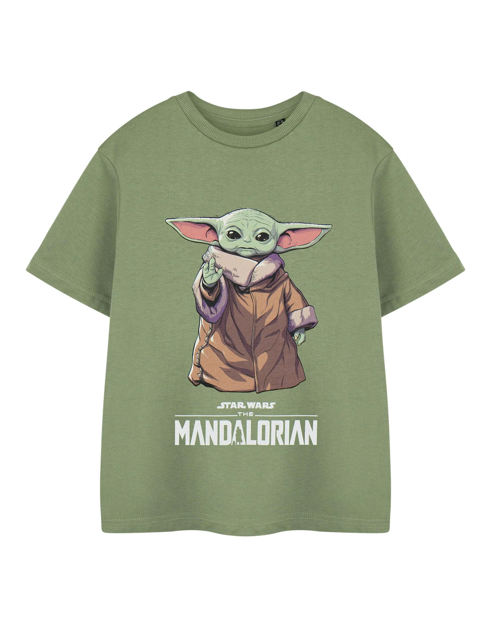 Vanilla Underground Boys Beige Star Wars The Mandalorian Mandalorian Grogu Short Sleeved T-Shirt - 9-10 Years
