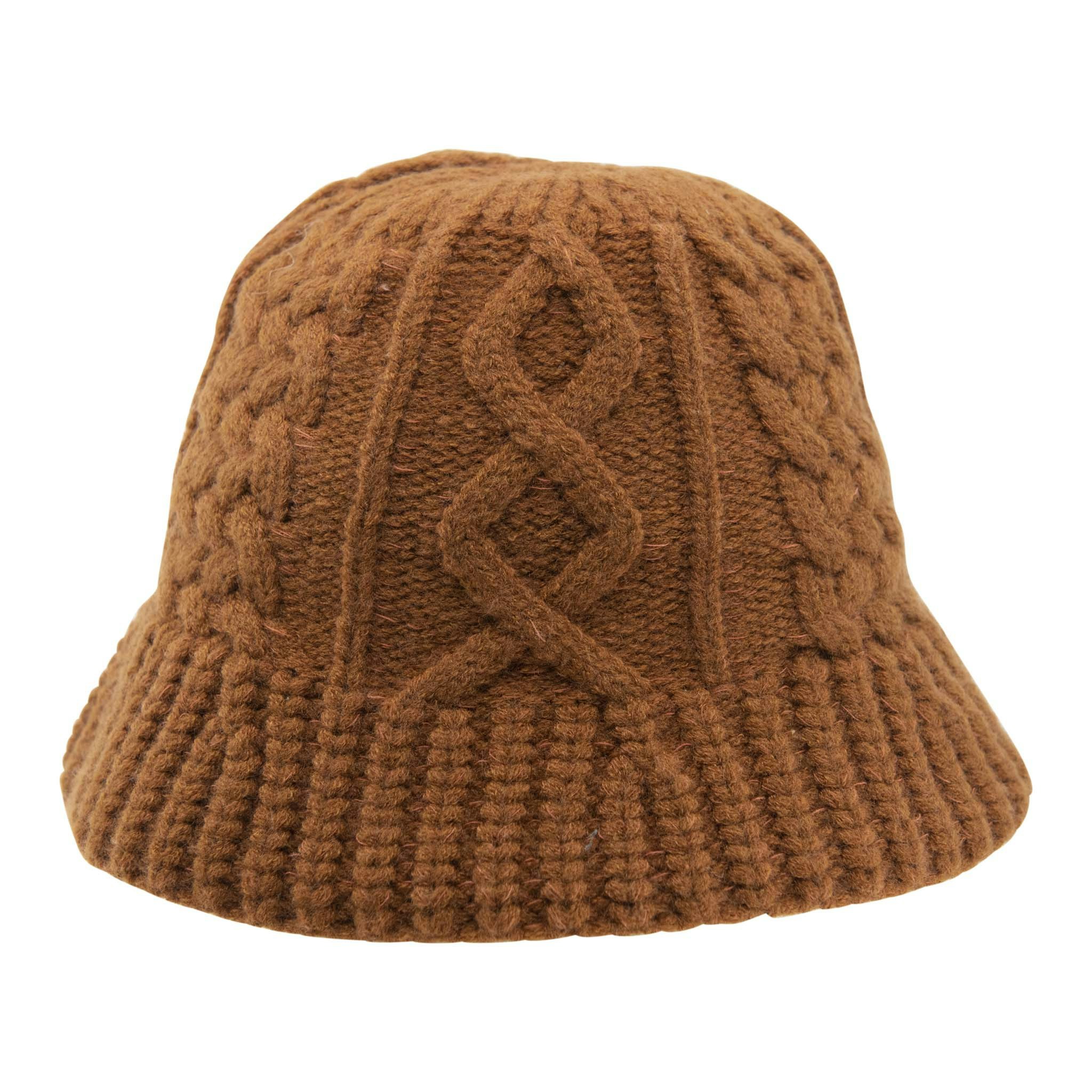 Aran Traditions Aran Knitted Bucket Hat - Rust