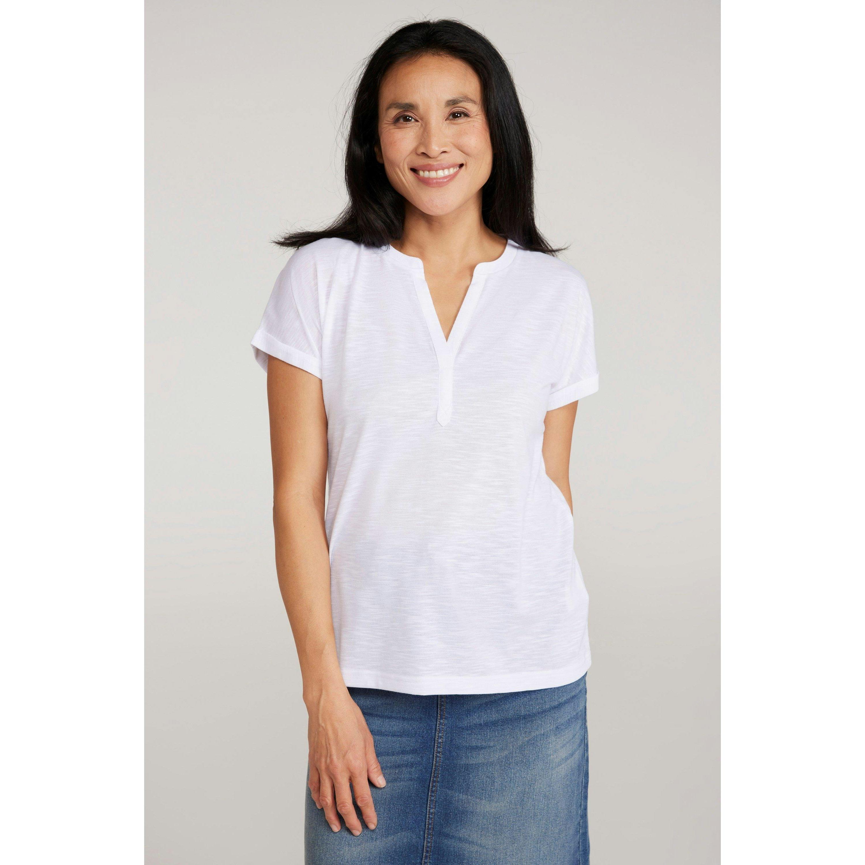 Mountain Warehouse Women's White / Skye Slub Quick Dry T-Shirt - 12 Uk - 100% Polyester