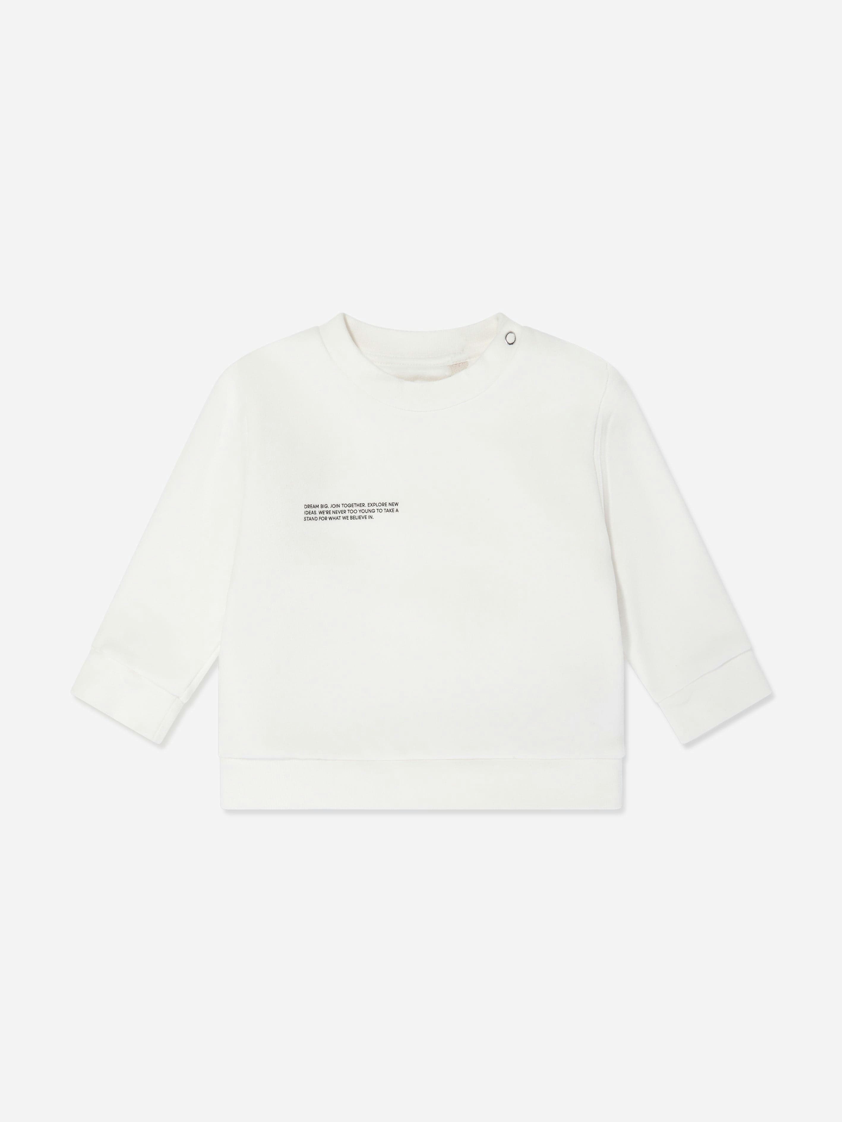 Pangaia Ivory Baby 365 Midweight Sweatshirt In - 18 - 24 Mths