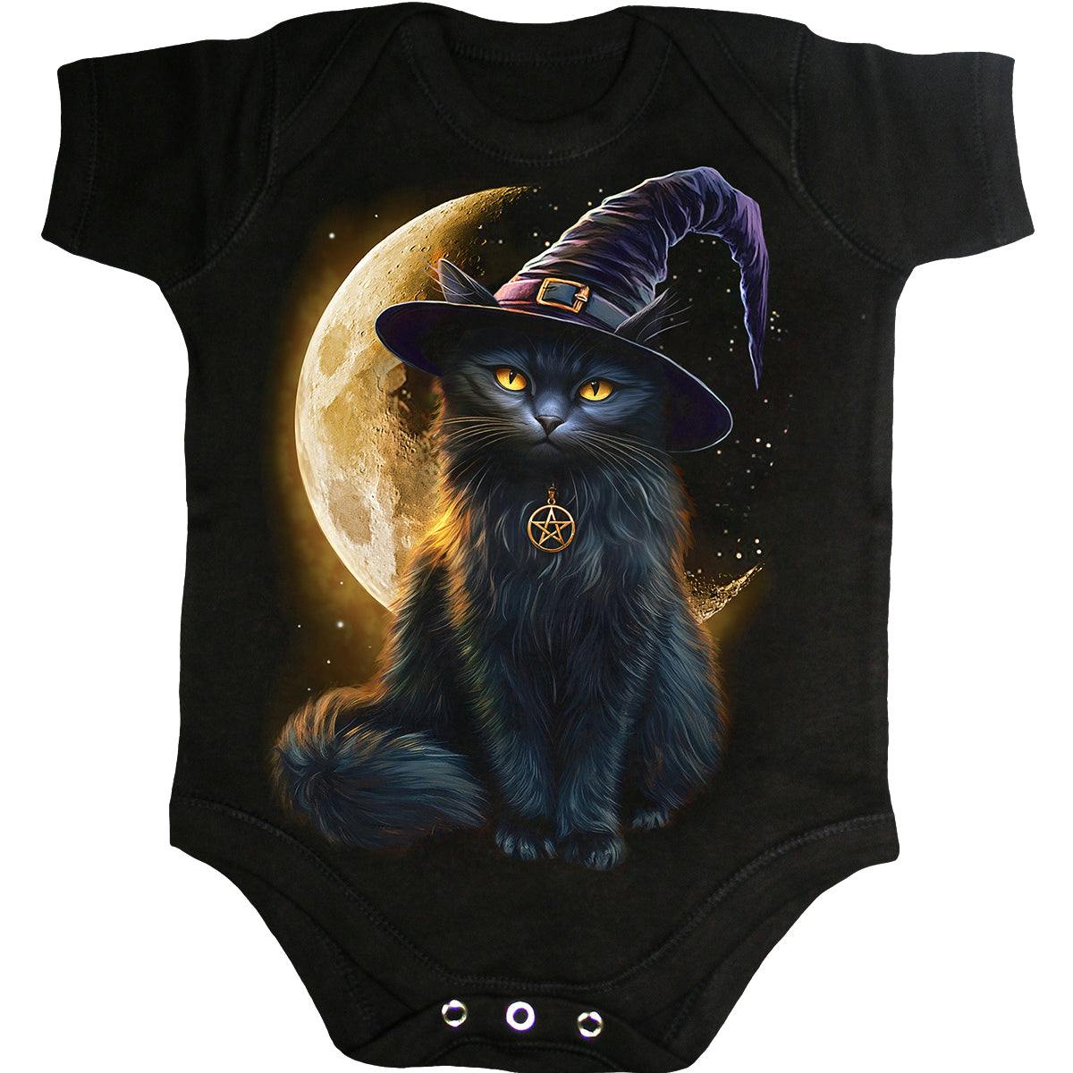 Spiral Direct Black Familiar Magic - Baby Sleepsuit - Xs - Digital