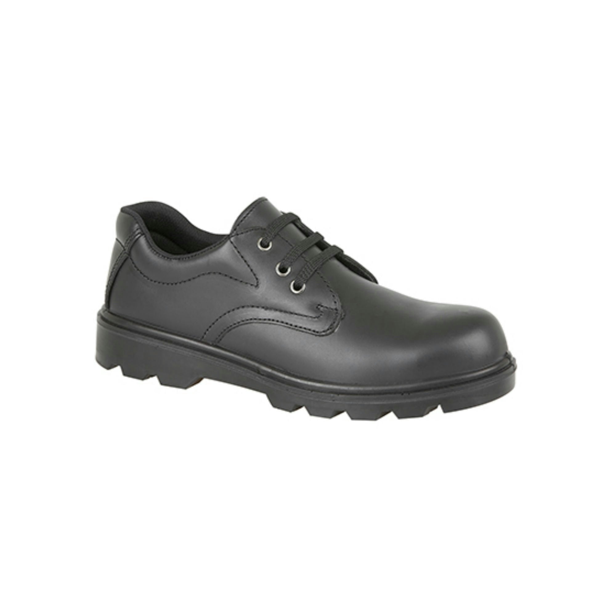 Grafters Unisex Black M361a Leather Safety Shoes - Uk 6