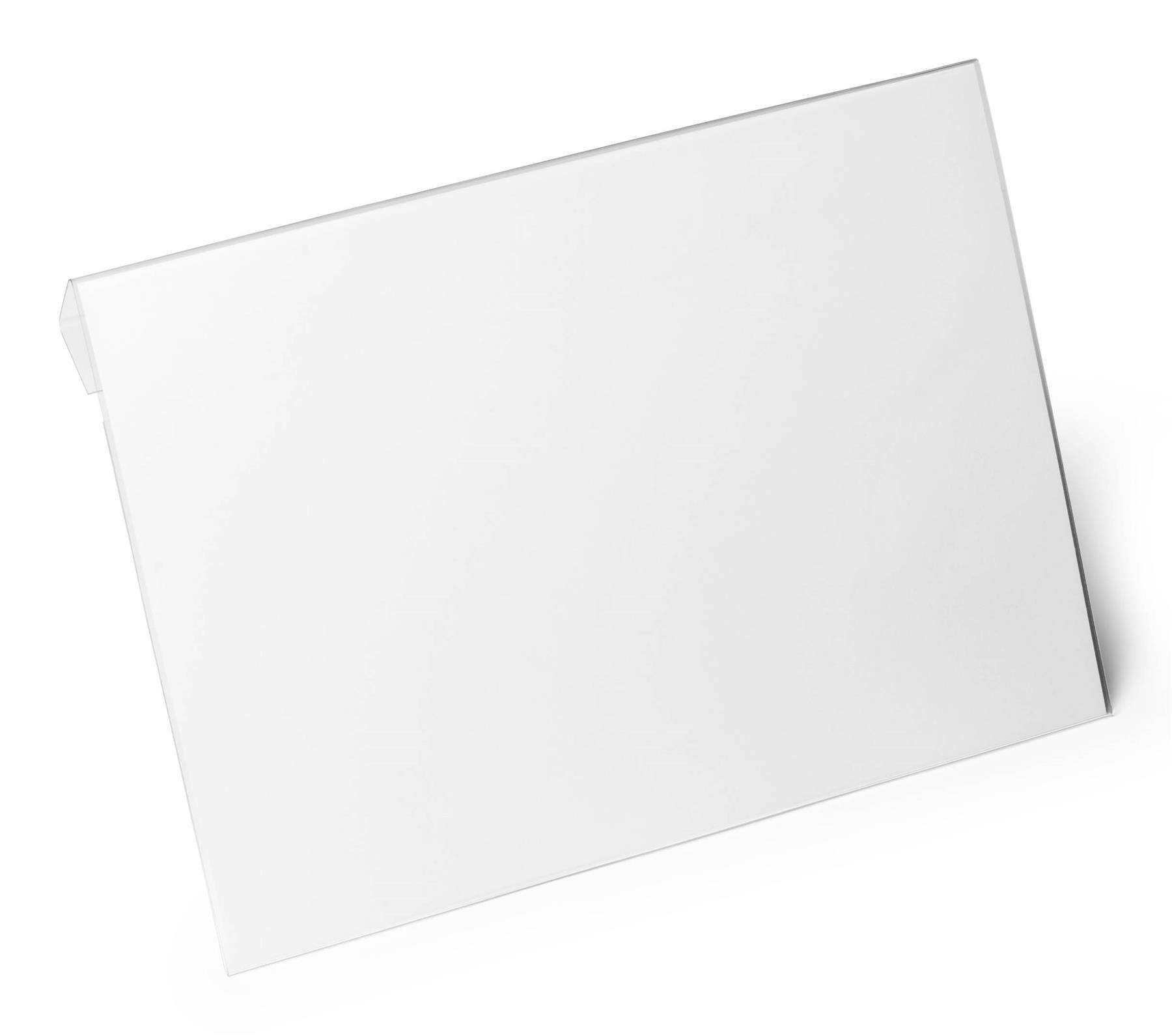 Rackhams Clip-On Ticket Label Holder Document Pocket | 10 Pack | A4
