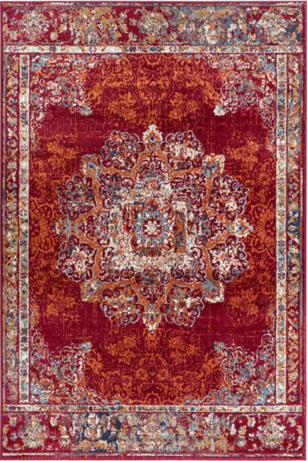 Hanse Home Red Orient Maderno Medallion Rug - 57X90 Cm