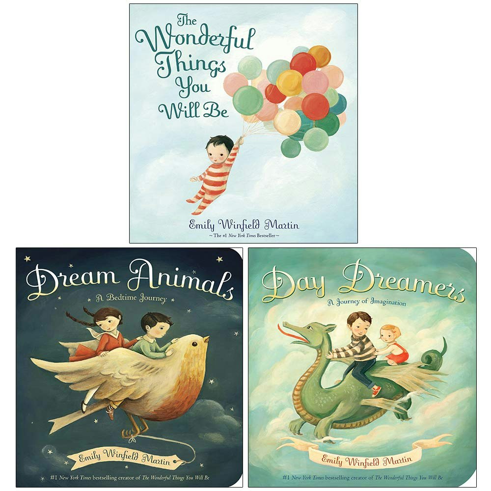 Random House Kids Emily Winfield Martin 3 Book Set The Wonderful Things You Will Be, Dream Animals, Day Dreamers