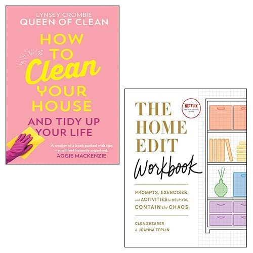 Various Publishers How To Clean Your House [Hardcover], The Home Edit Workbook 2 Books Collection Set