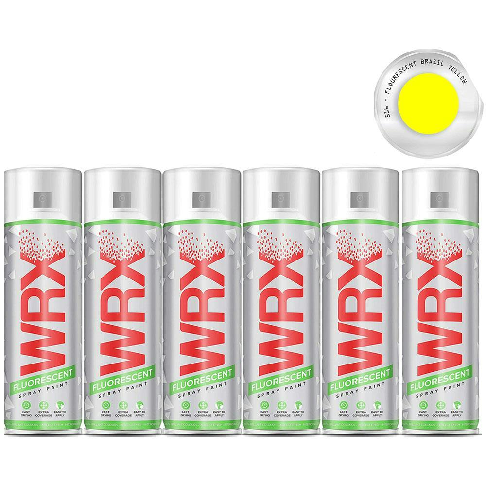 Wrx Yellow 3X Fluorescent Brazil Spray Paint 400Ml - Image 6
