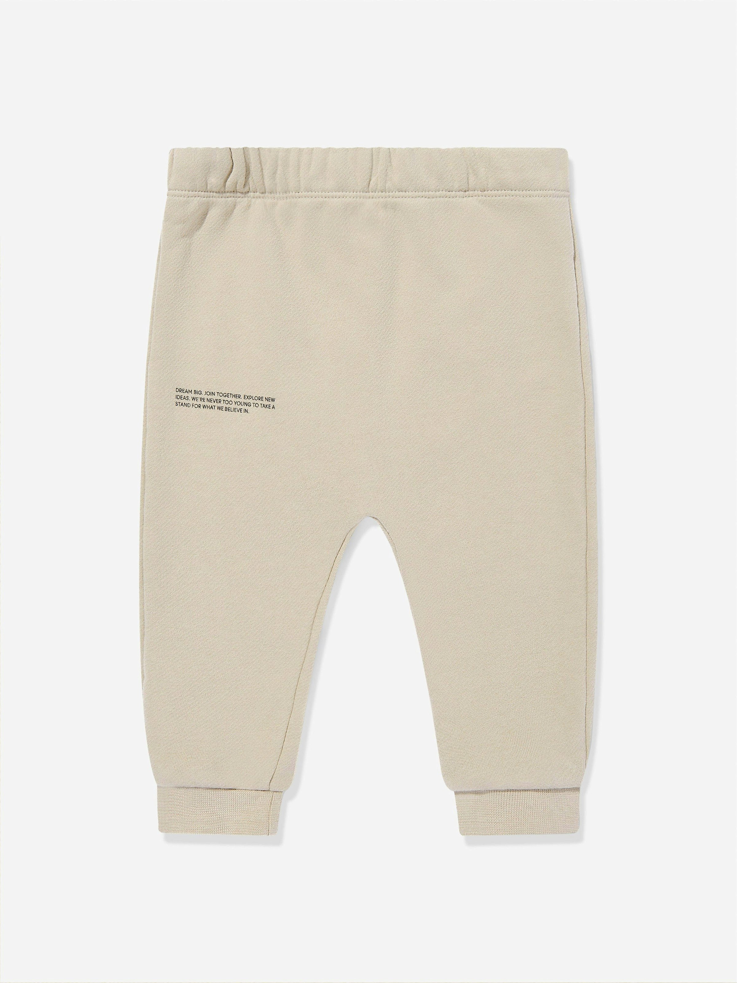 Pangaia Beige Baby 365 Track Pants In - 9 - 12 Mths
