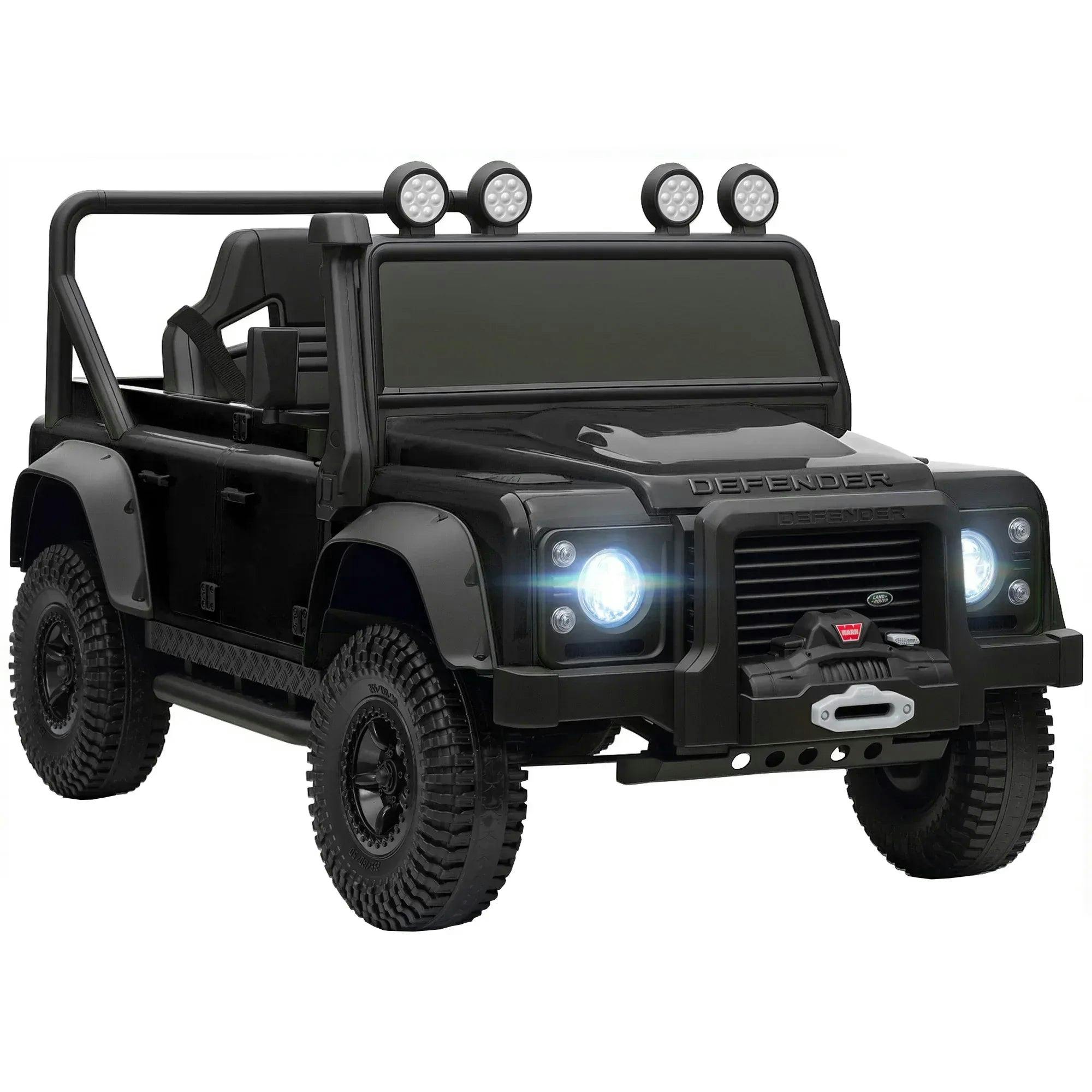 Tommy Toys - Kids Ride On Car - Land Rover Defender - 12V - Black - Image 6