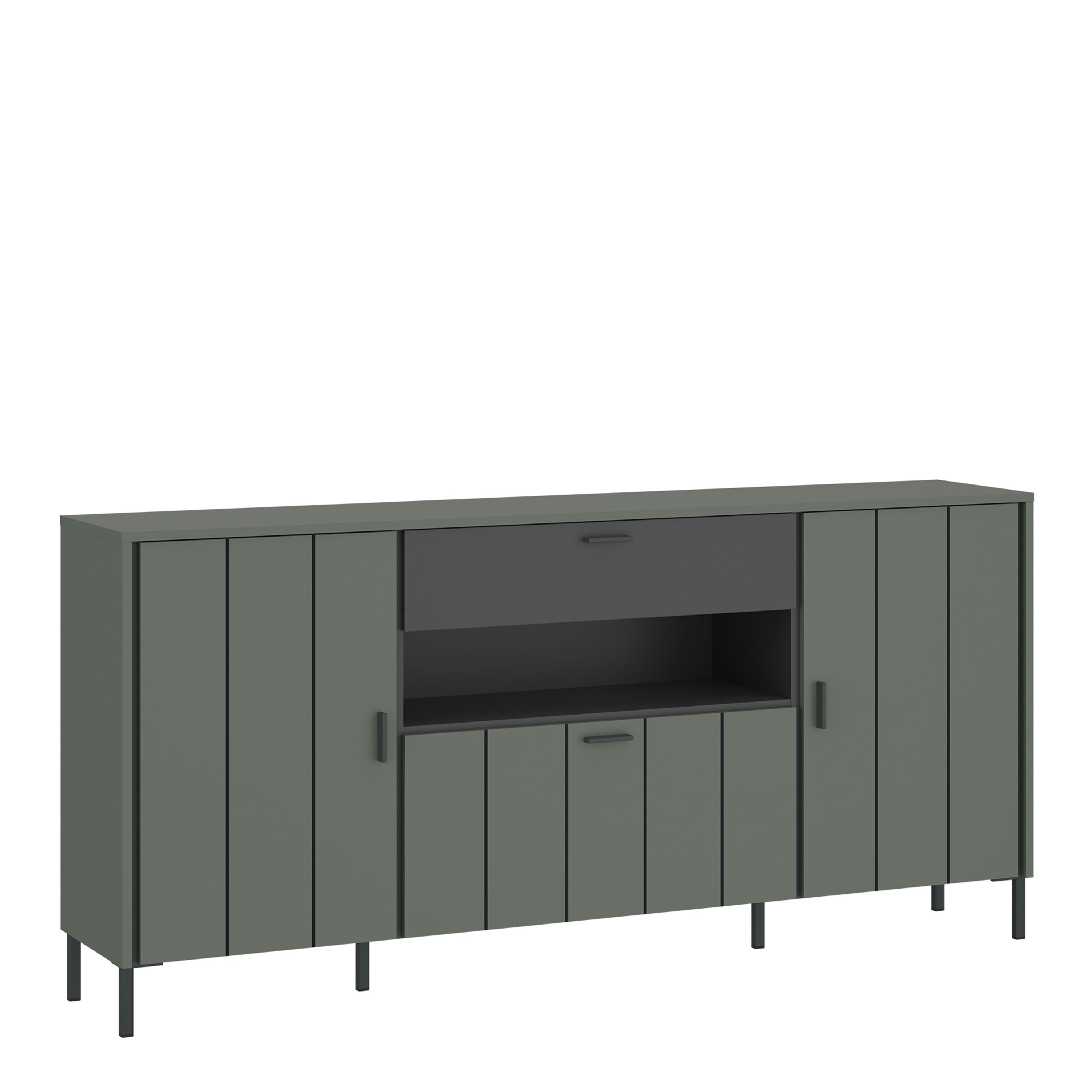 Rackhams Green/Grey Arundel Sideboard 2 Door 1 Flap 1 Drawer In - 173.2 - 1