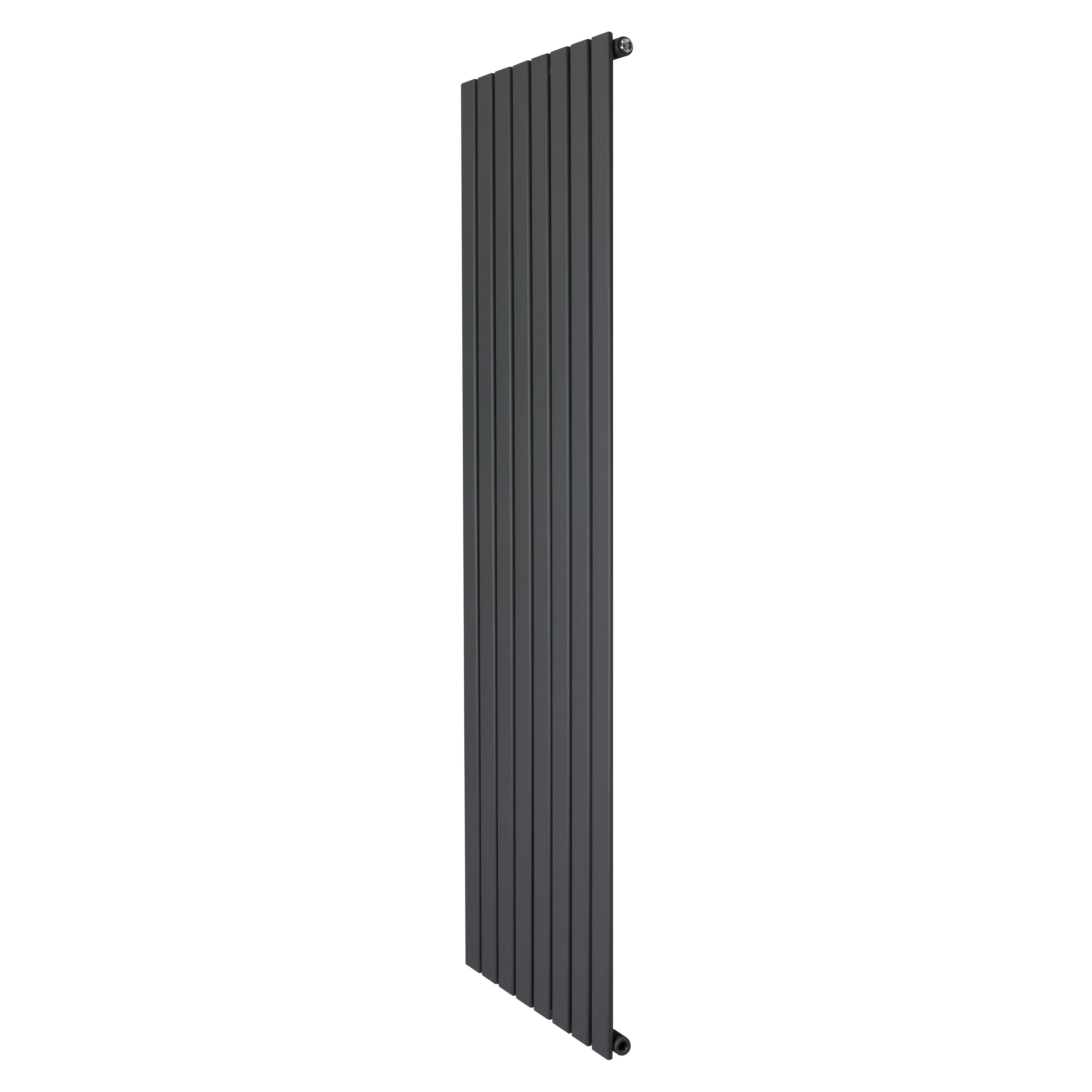 Monstershop Anthracite/Grey Flat Single Column Radiator - 1800 X 560Mm