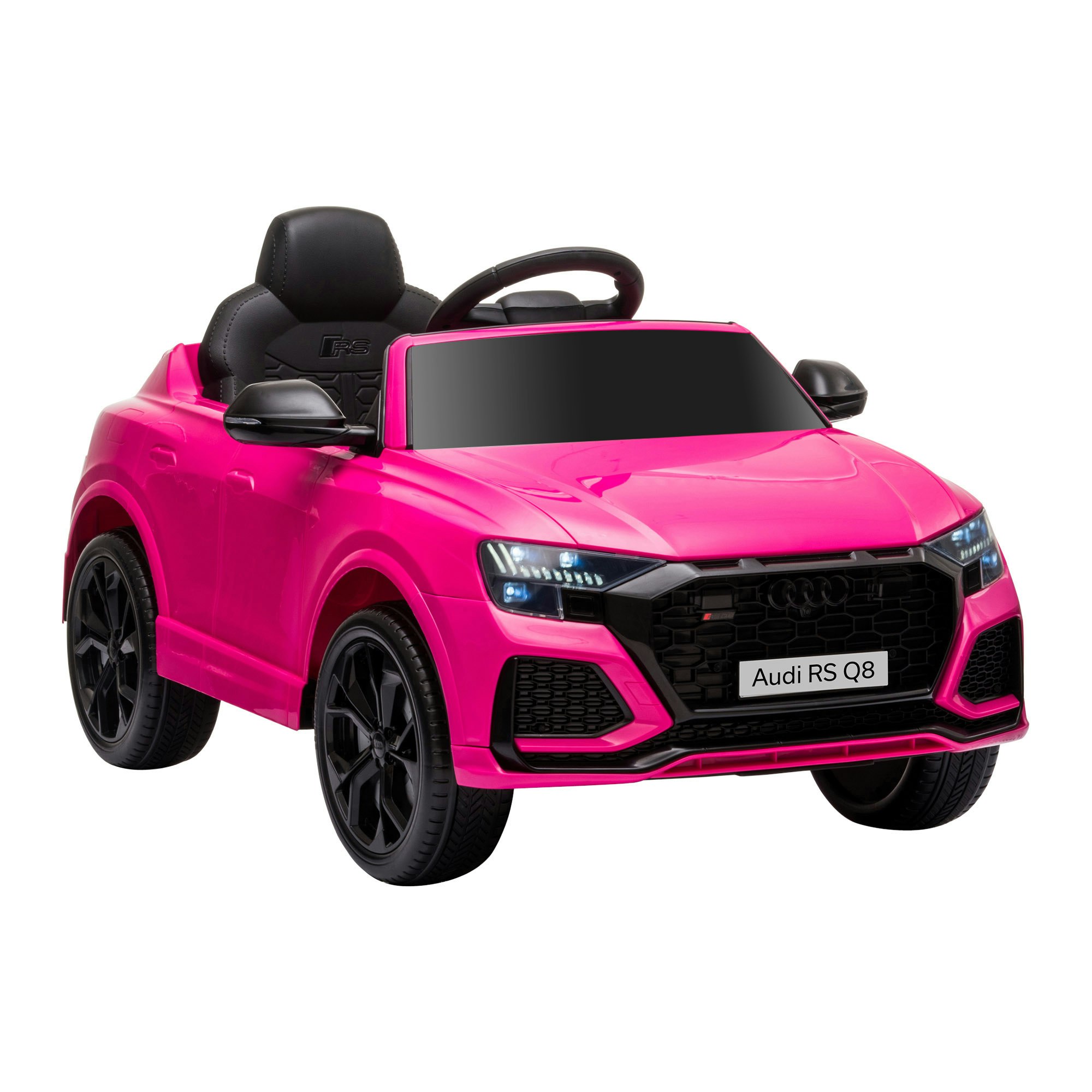 Homcom Pink Audi Rs Q8 6V Kids Electric Ride On Car Toy W/ Remote Control Size 6