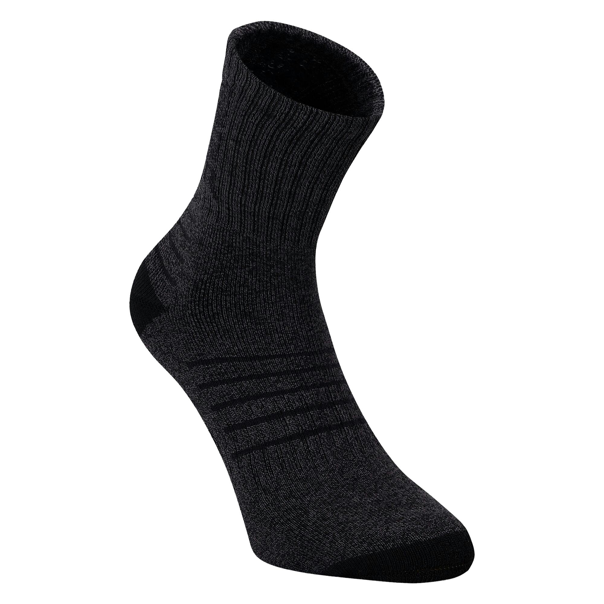 Regatta Women's Black/Grey Bamboo Crew Socks - /Seal - 6 Uk-8 Uk - /Seal - 80% Bamboo/15% Polyamide/5% Elastane