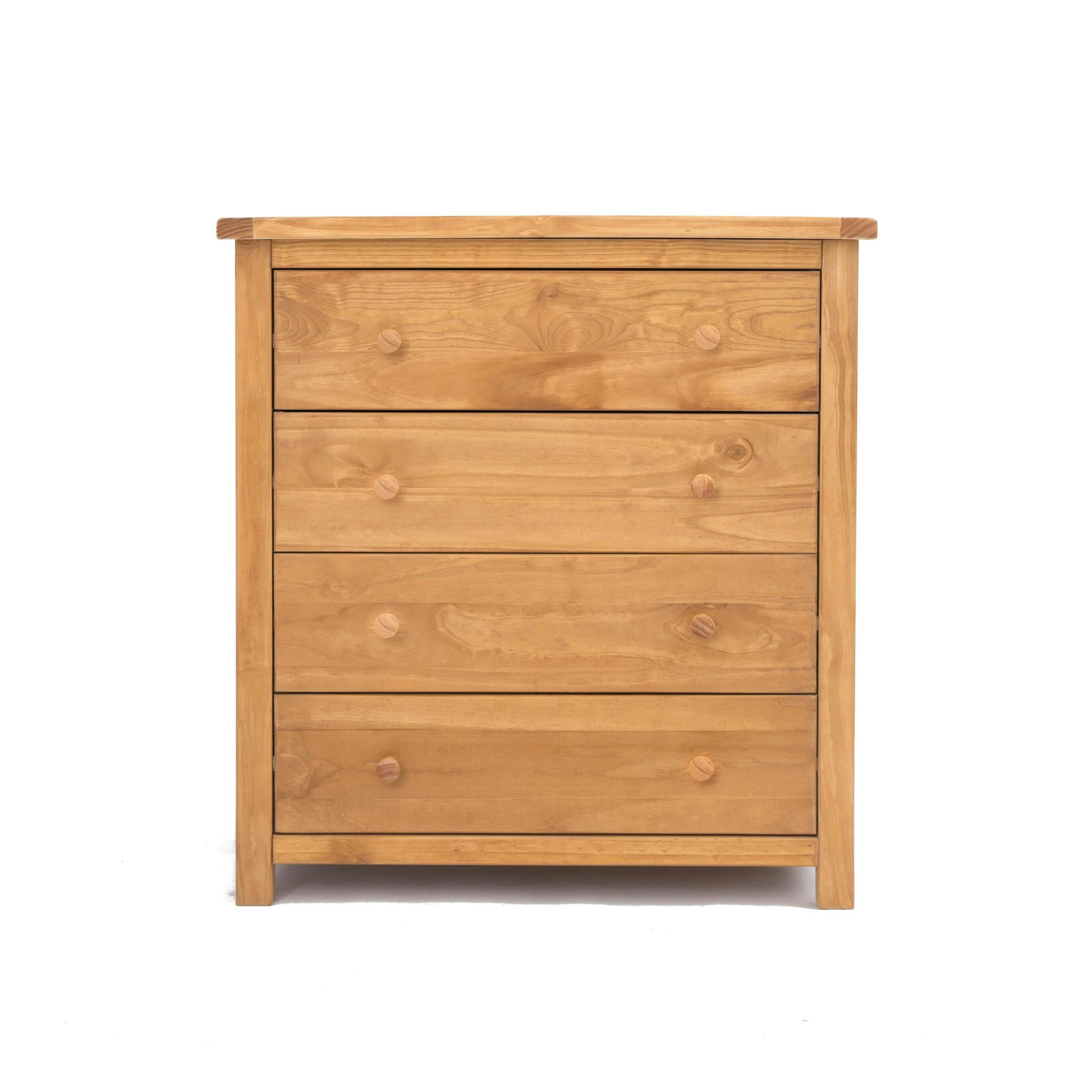 B&Q - Lugo 4 Drawer Chest Of Drawers Wood Knob - Image 3