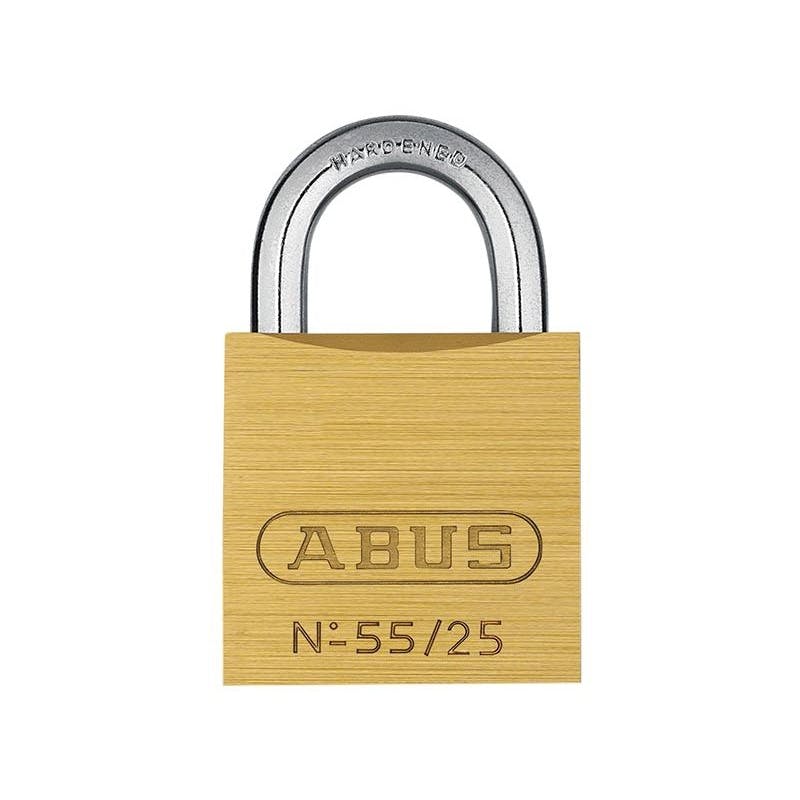 Abus Mechanical 55 Series Brass Padlock - 25Mm Keyed Alike 5251 - Multi Colour