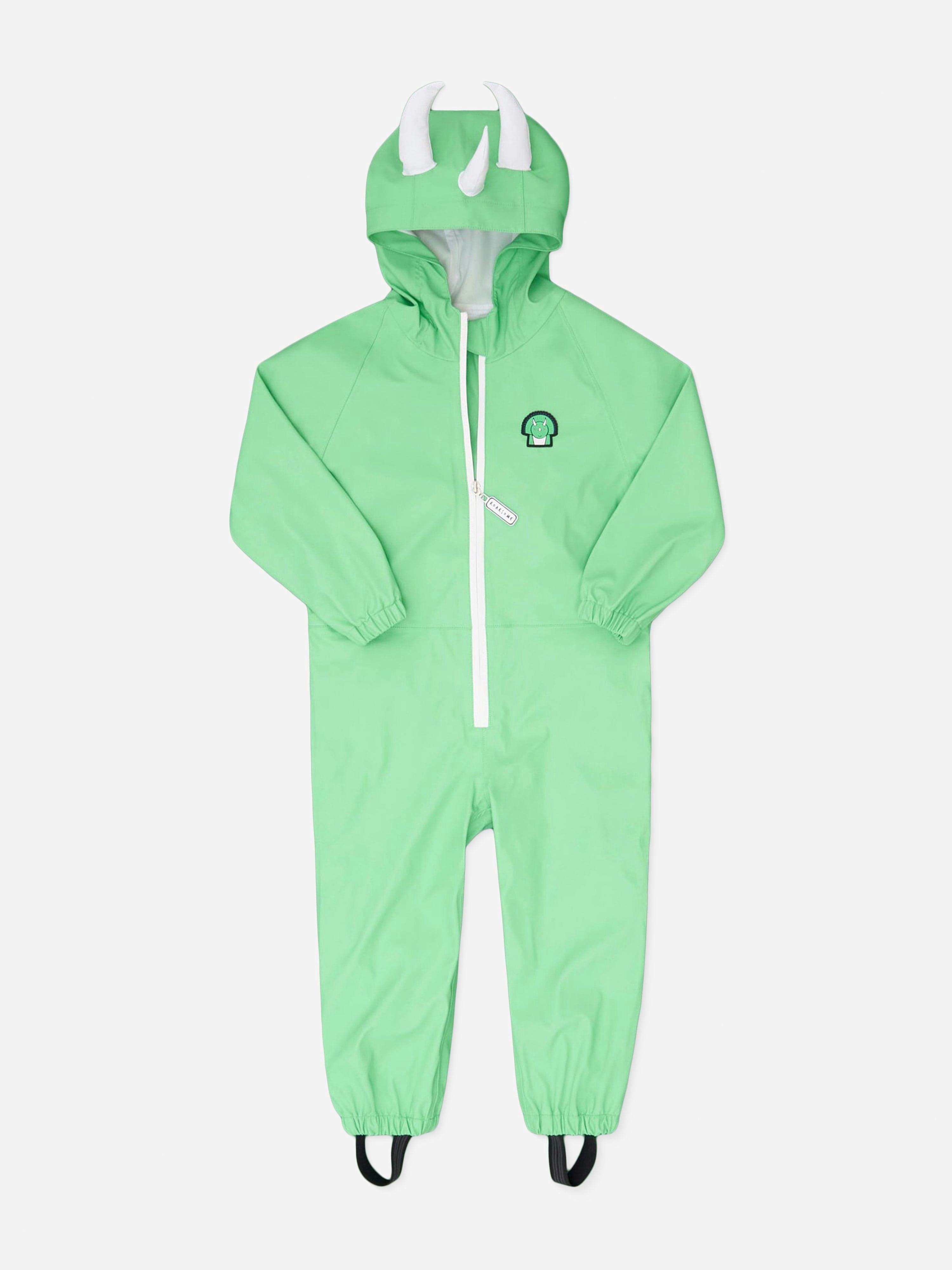 Roarsome Boys Green Kids Spike The Dinosaur Puddlesuit In - 2 - 3 Yrs