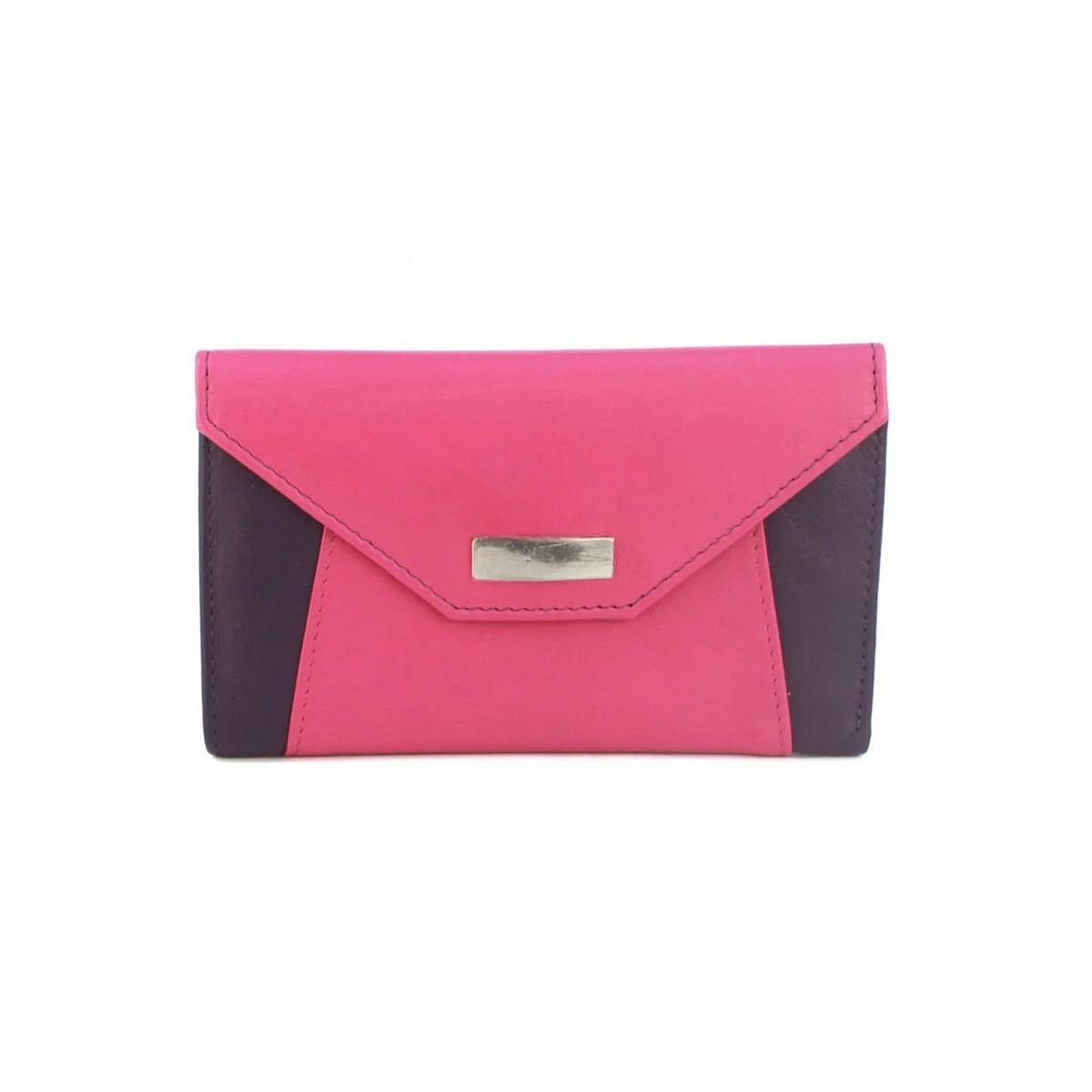 Eastern Counties Leather Purple/Fuchsia Savannah Envelope Leather Purse - One Size - 100% Leather