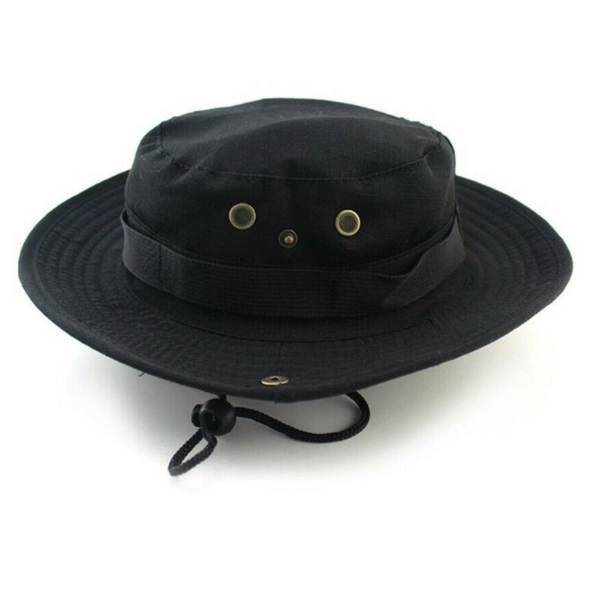 Coolandnew Black Boonie Bush Hat - 58Cm