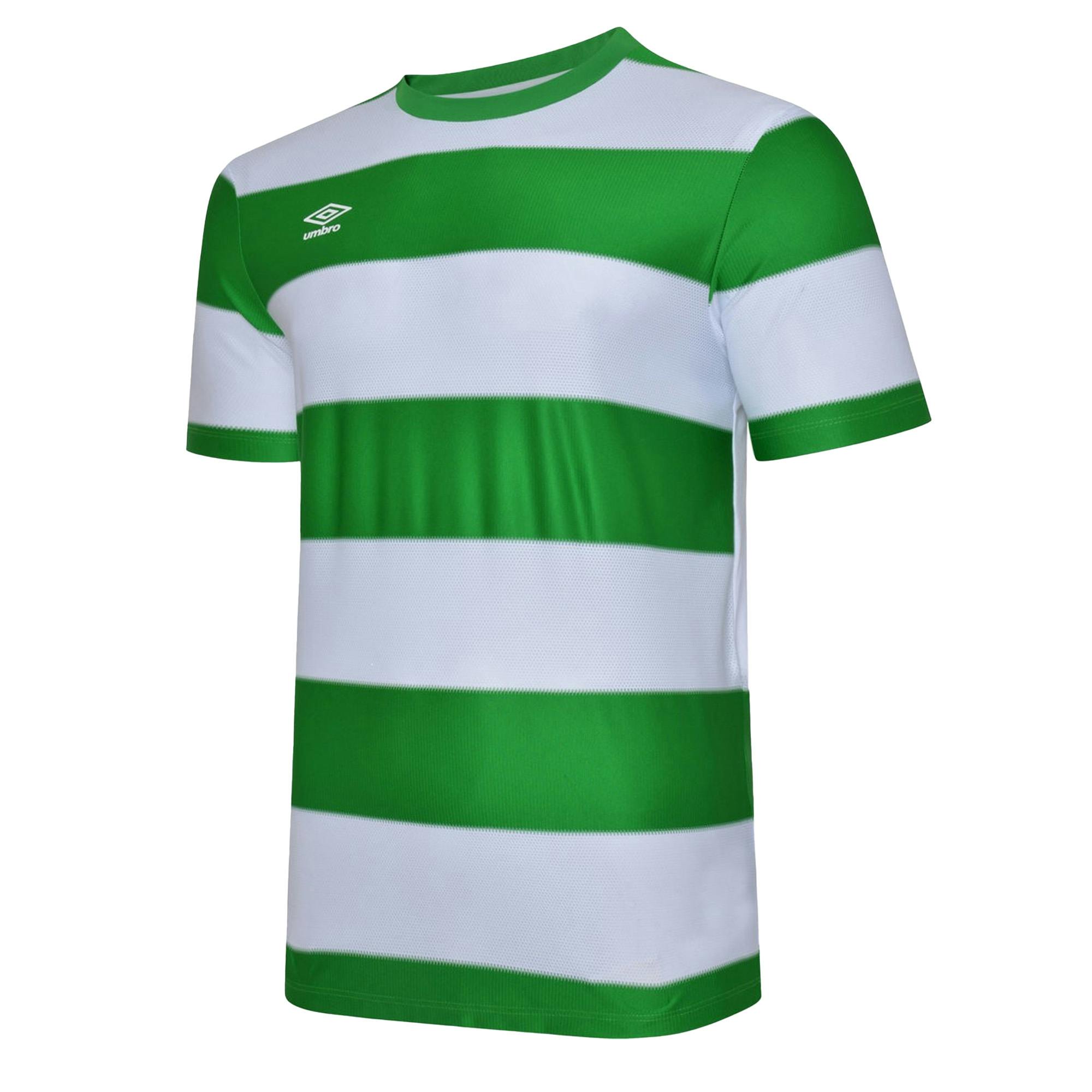 Umbro Green/White Kids Triumph Jersey - Emerald - 13 Years - Emerald - 100% Polyester
