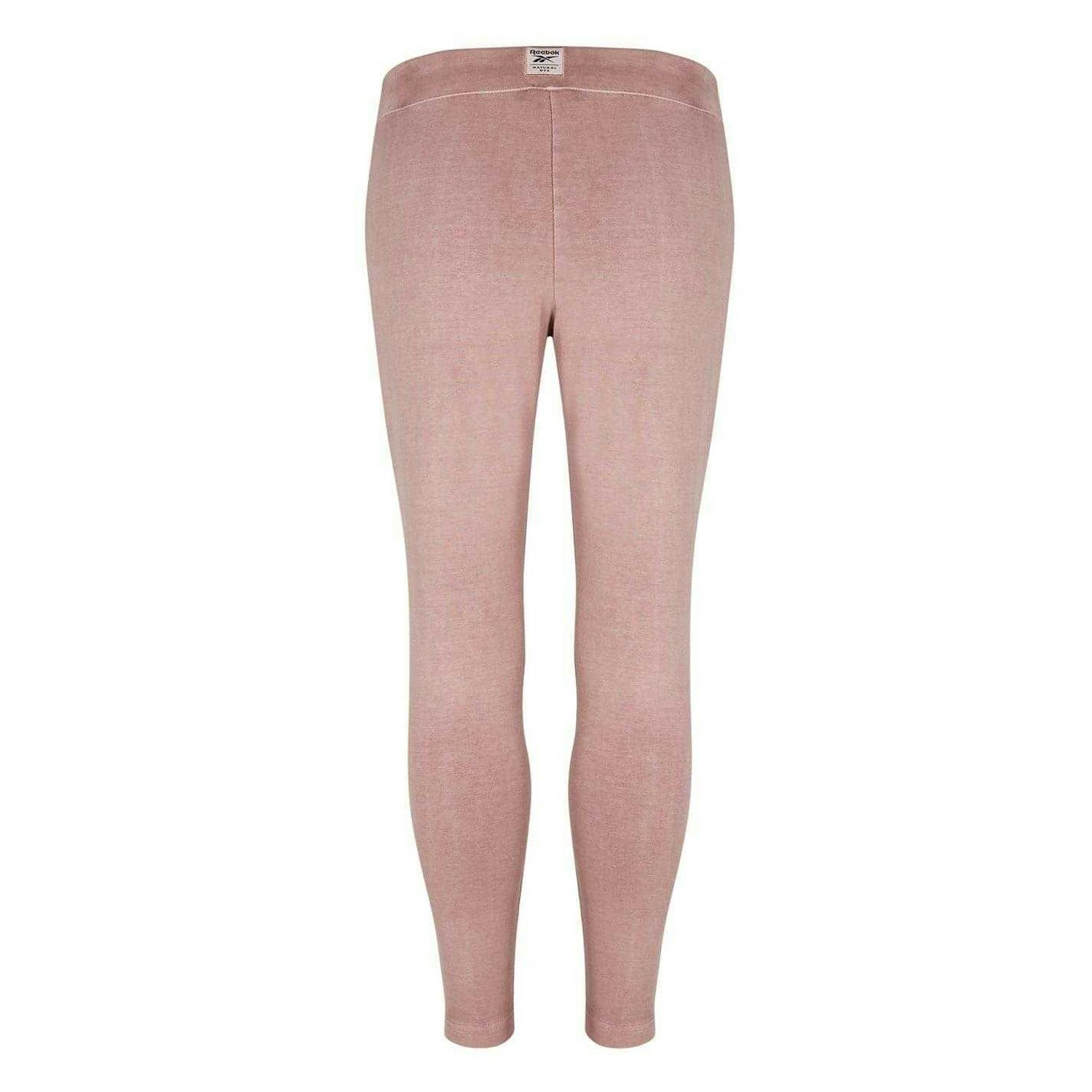 Reebok Women's Beige Classic Leggings - 4 Uk - 6 Uk - 93% Cotton/7% Elastane