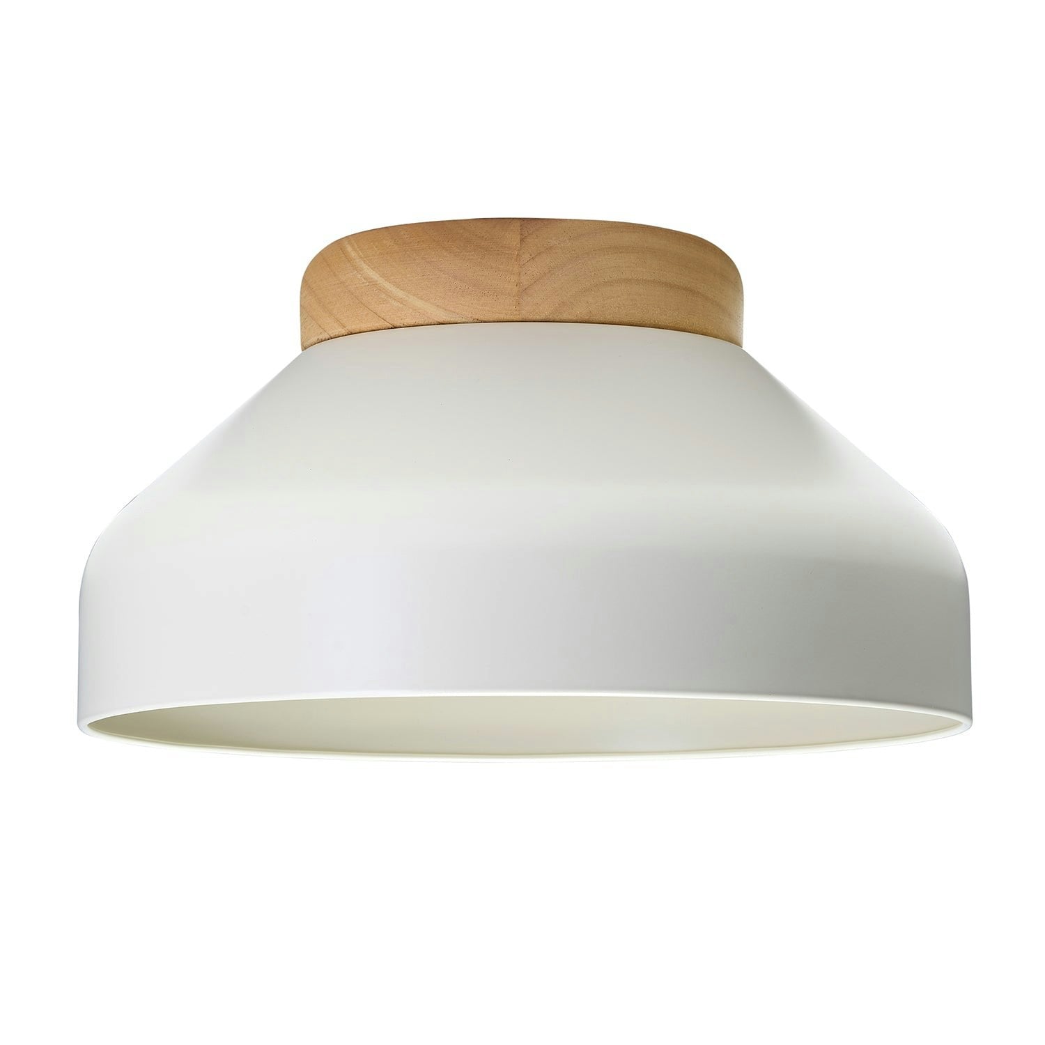 Happy Homewares Light/Grey Contemporary Scandinavian Designed Semi Flush Ceiling In Muted Dove