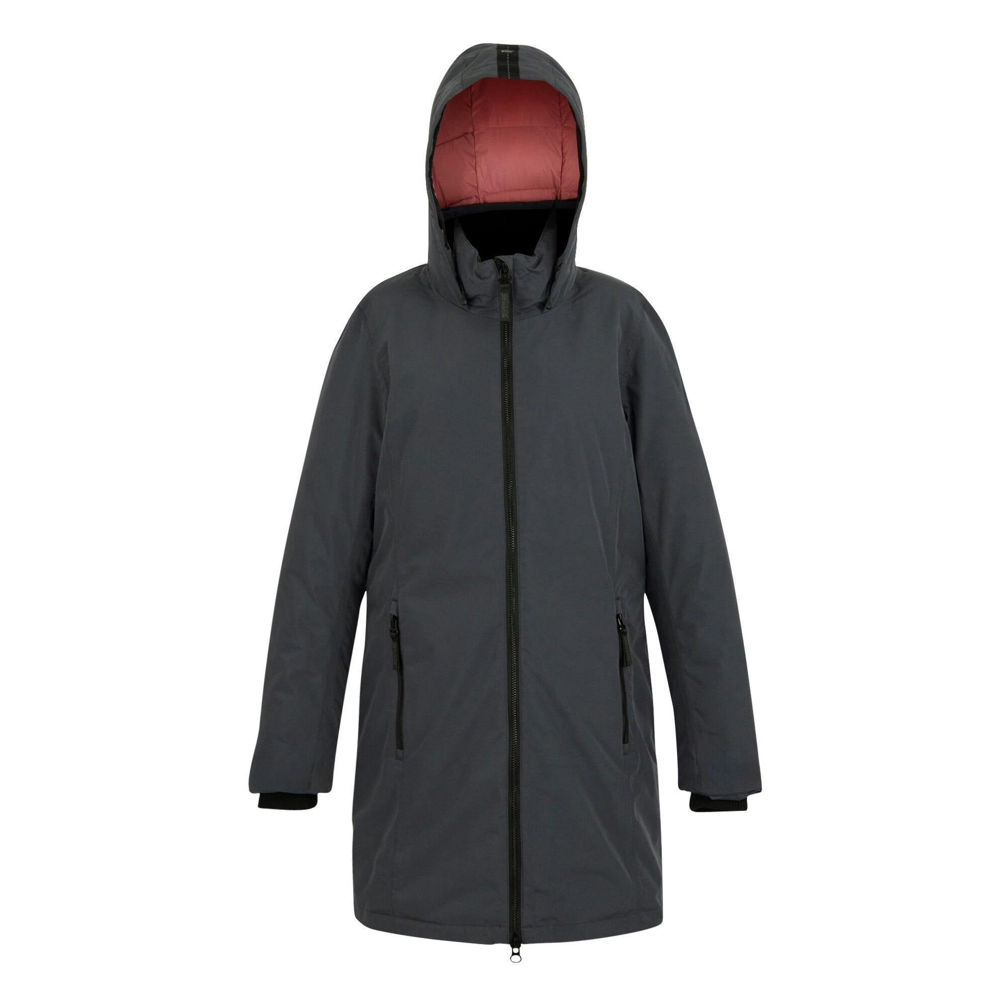 Regatta Women's Grey Marron Insulated Waterproof Jacket - Seal - 16 Uk - Seal - 100% Mixed