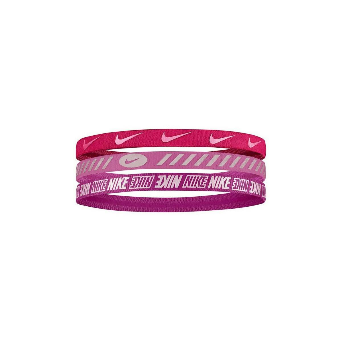 Nike Purple Hairband (Pack Of 3) - One Size