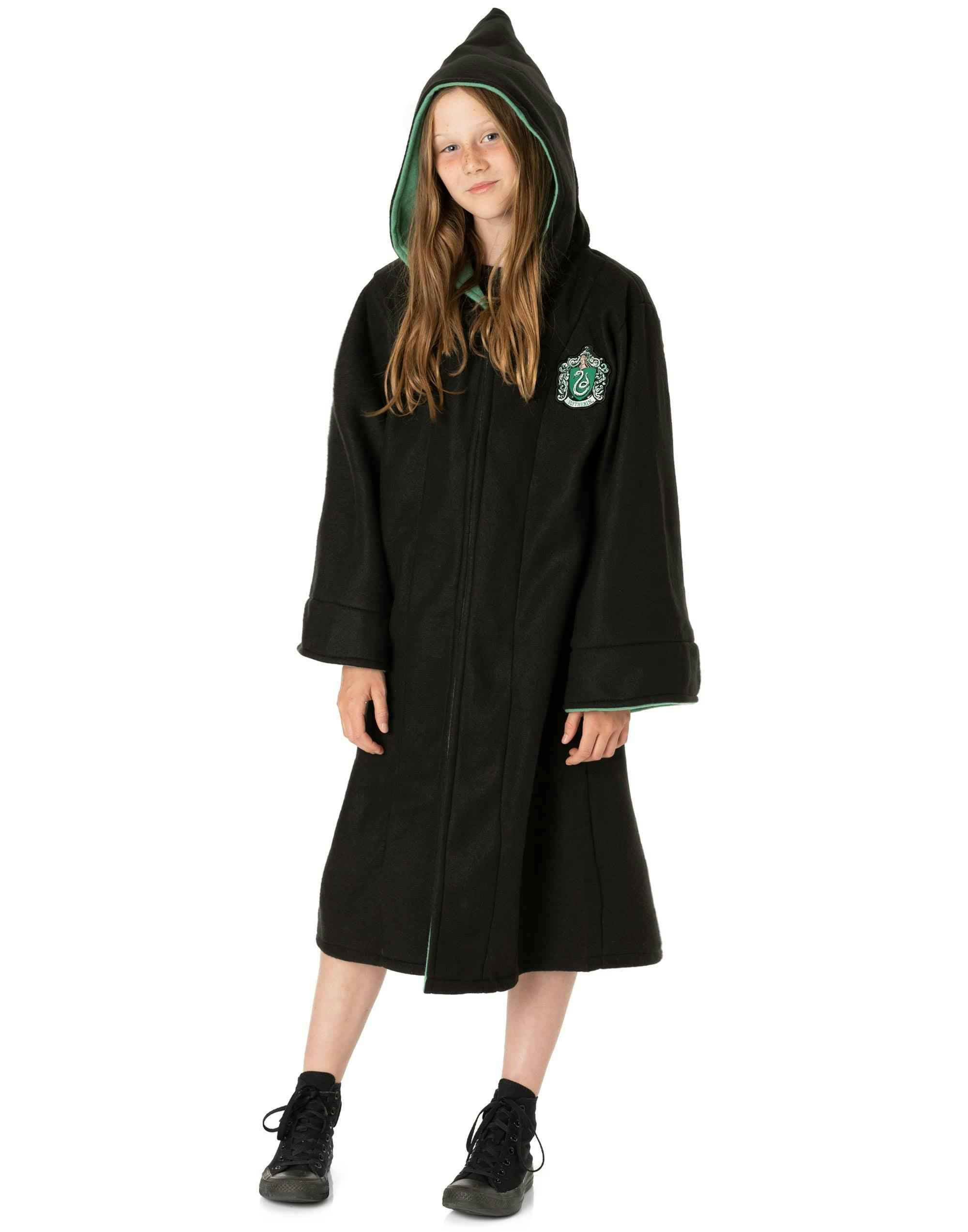 Vanilla Underground Unisex Black Harry Potter Kids Hogwarts House Crest Gown - 13-15 Years