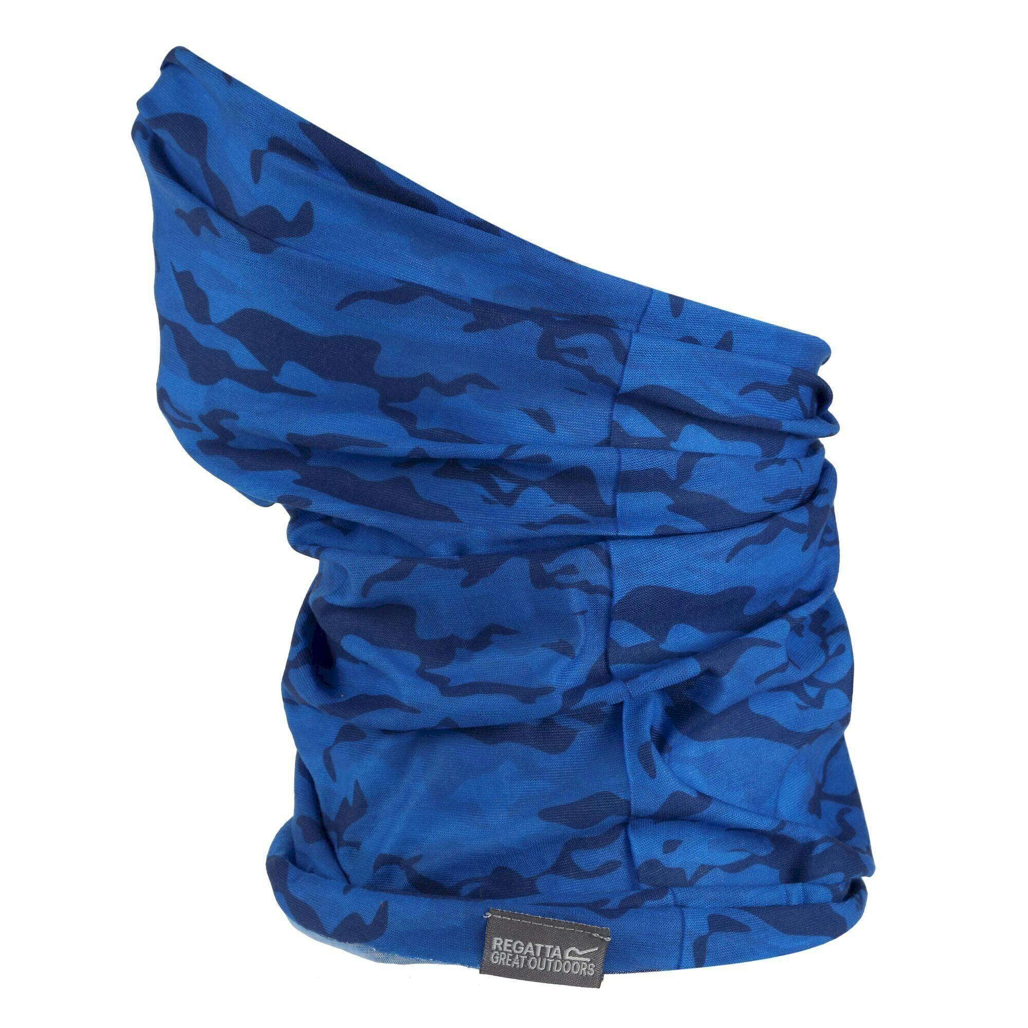 Regatta Blue Kids Camo Snood - Imperial - One Size - Imperial - 100% Polyester