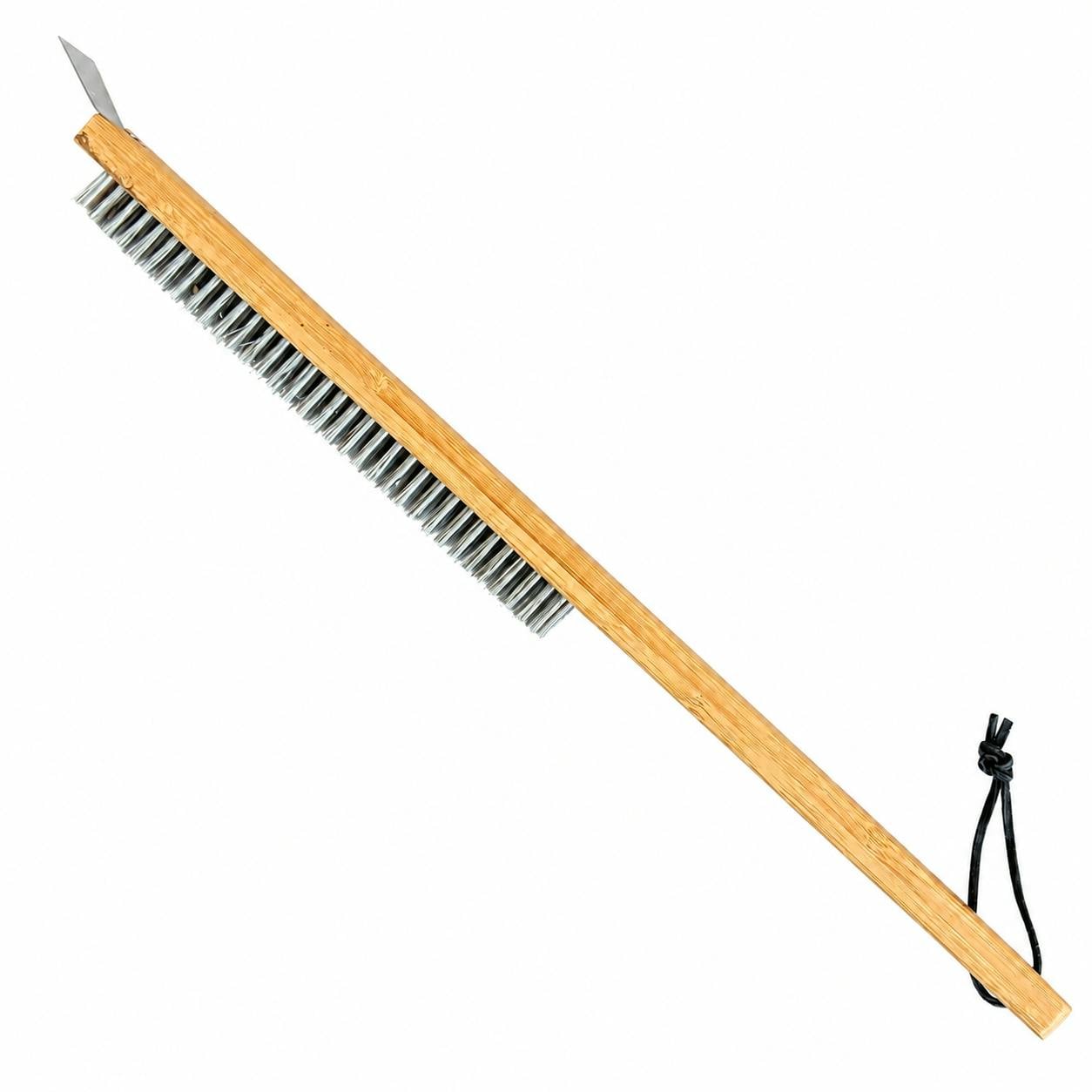 B&Q -  2-In-1 Pizza Oven Stone Brush And Scraper Cleaning Tool - Image 3