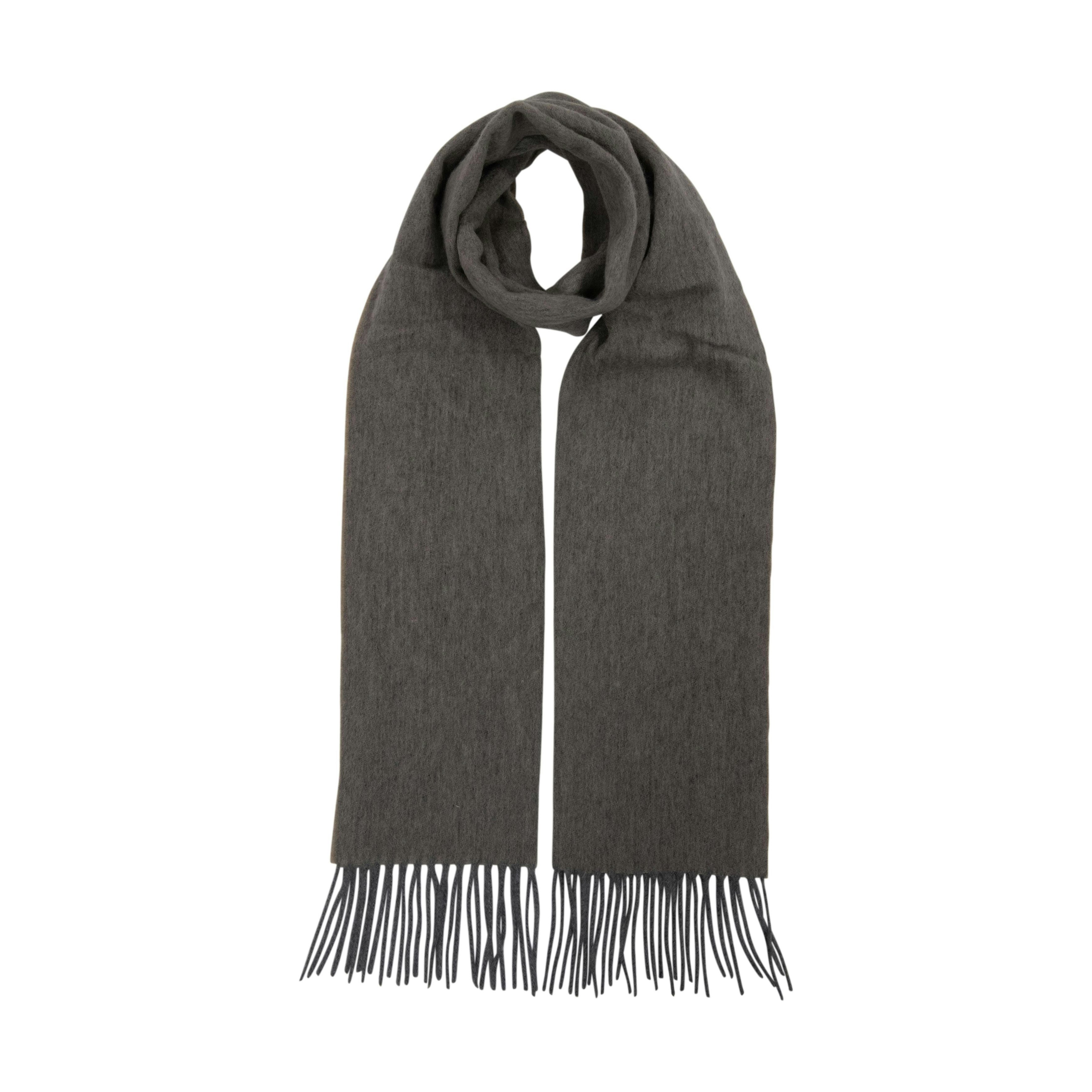 Carlyle Heath & Co. Silver Double Face Cashmere Scarf