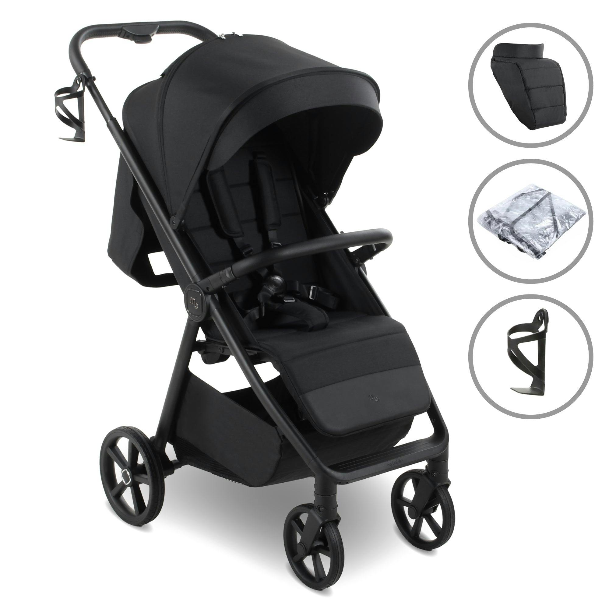 My Babiie Mb170 Plus Pushchair - Black - Image 2