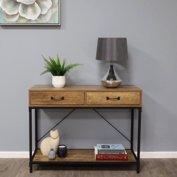 Rackhams Light Willis Satin Nickel Glass Table Lamp