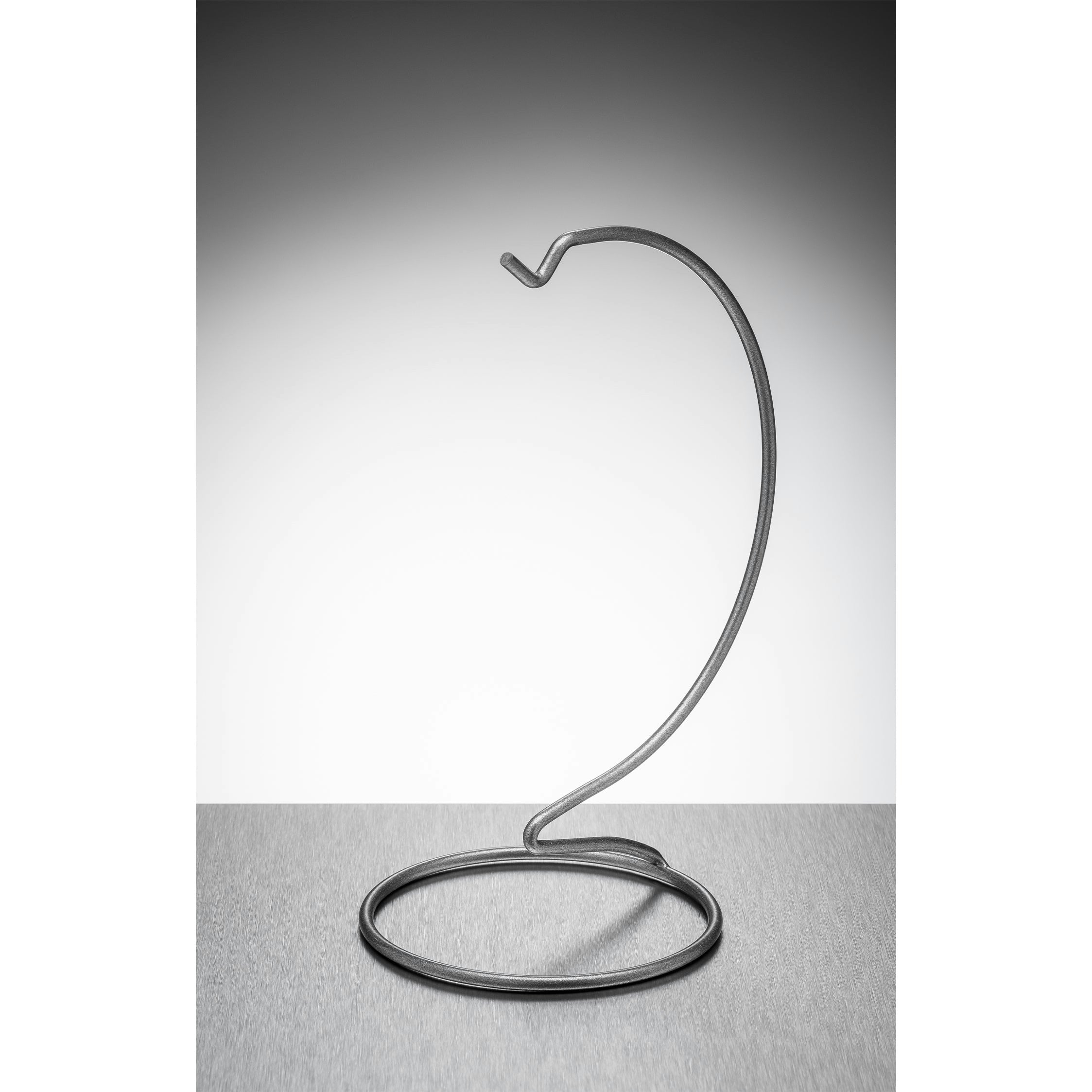 Sienna Glass Silver Metal Ornament Stand - Medium