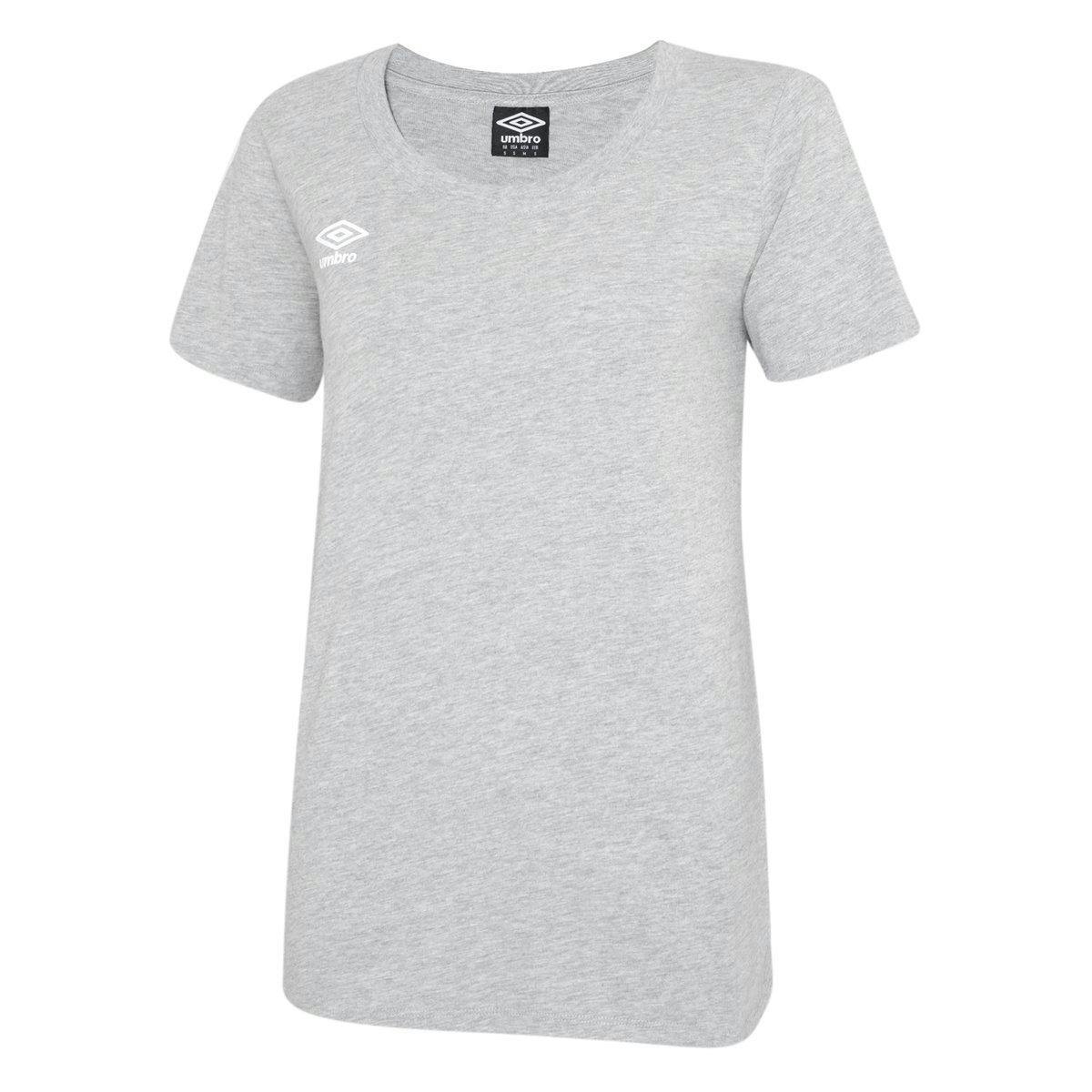 Umbro Women's Light/Grey Club Leisure T-Shirt - Marl - Marl - Xs - 100% Cotton