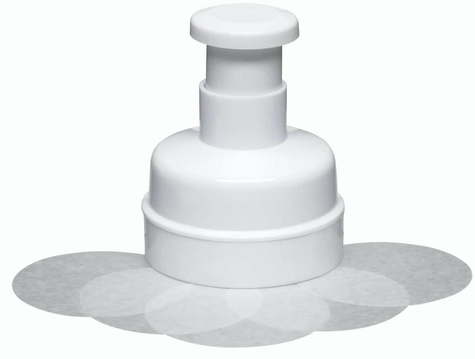 Rackhams White Quarter Pounder Hamburger Maker - Plastic - Burger Making