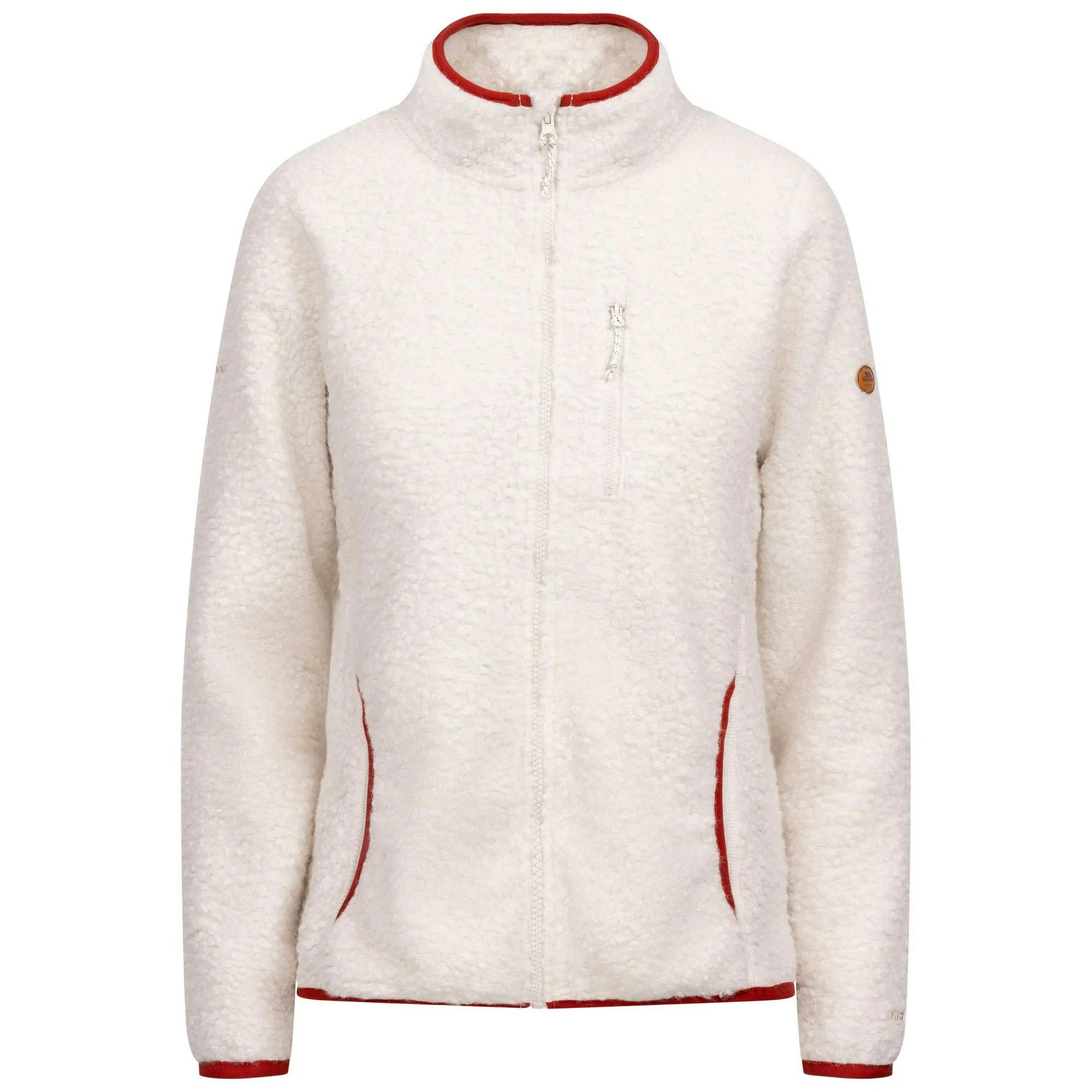 Trespass Women's Tourley Full Zip Fleece Jacket - Soft Stone - L - Soft Stone - 100% Polyester